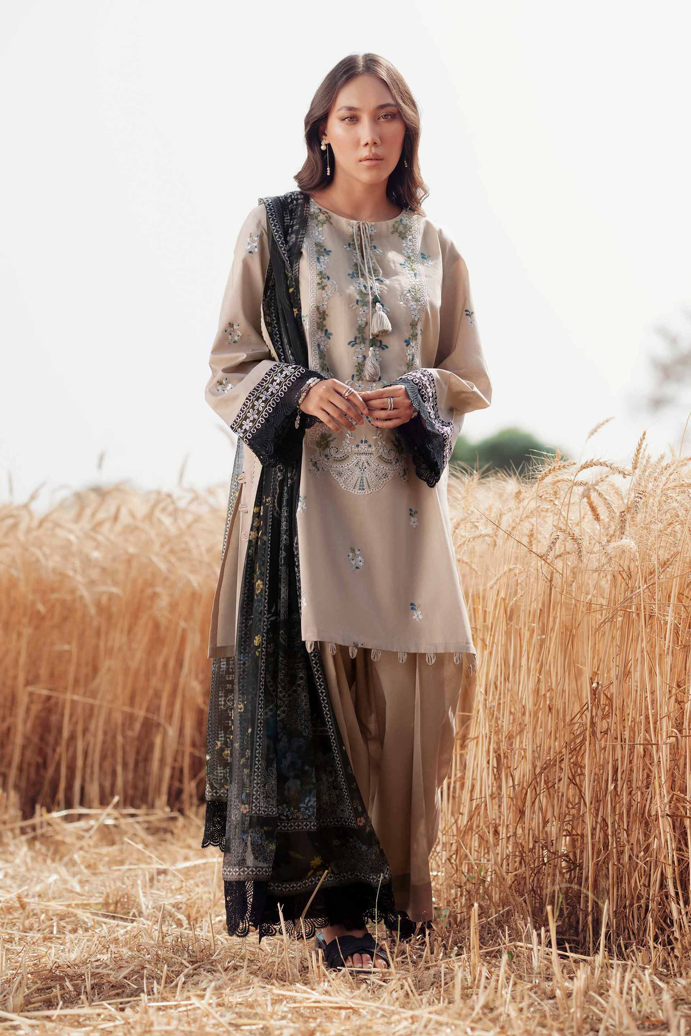 3 Piece - Dyed Printed Embroidered Suit - 42502024 for Women - Unstitched Collection | Nishat | Shop Online