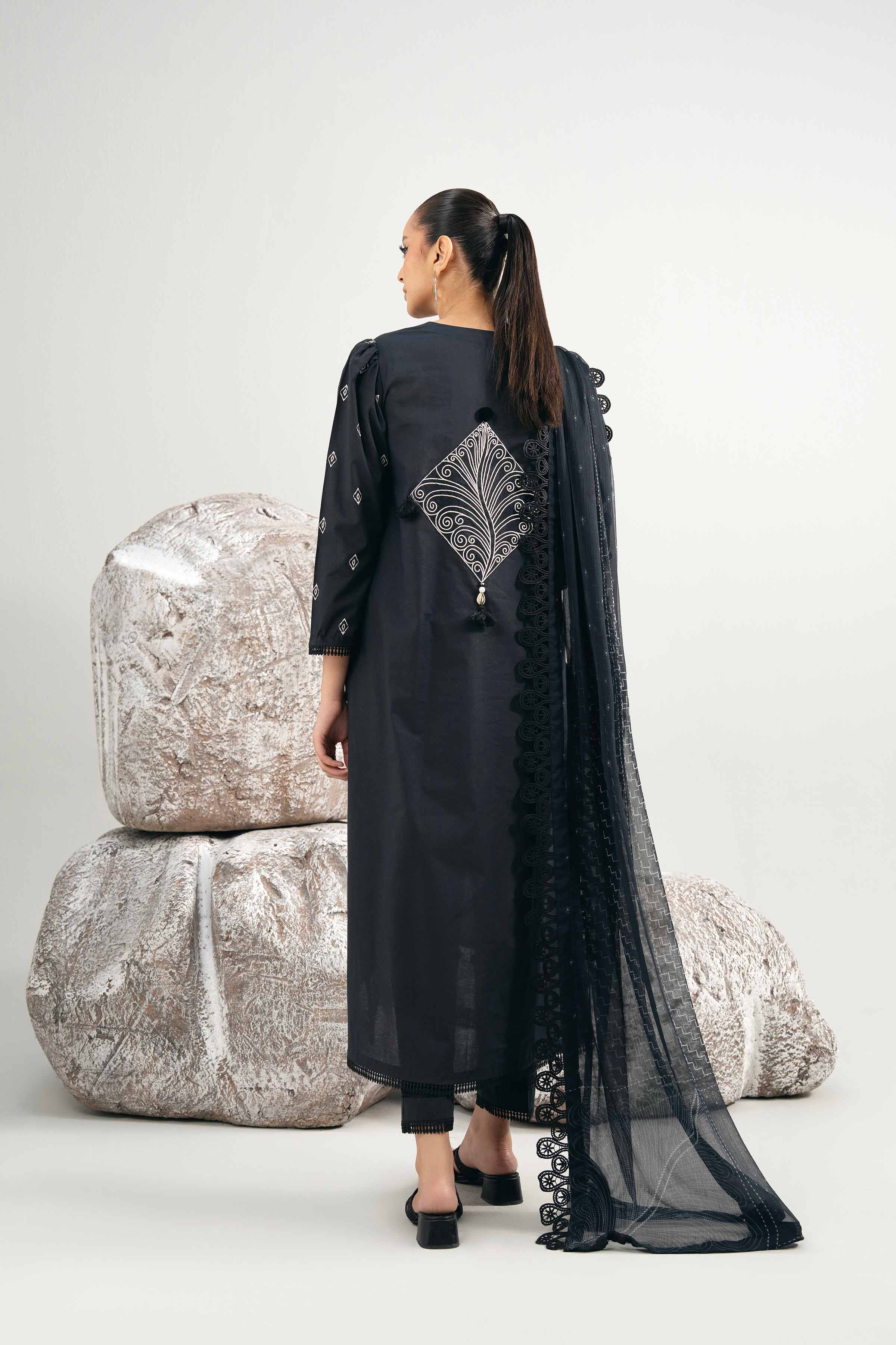 3 Piece - Dyed Printed Embroidered Suit - 42502027 for Women - Unstitched Collection | Nishat | Shop Online
