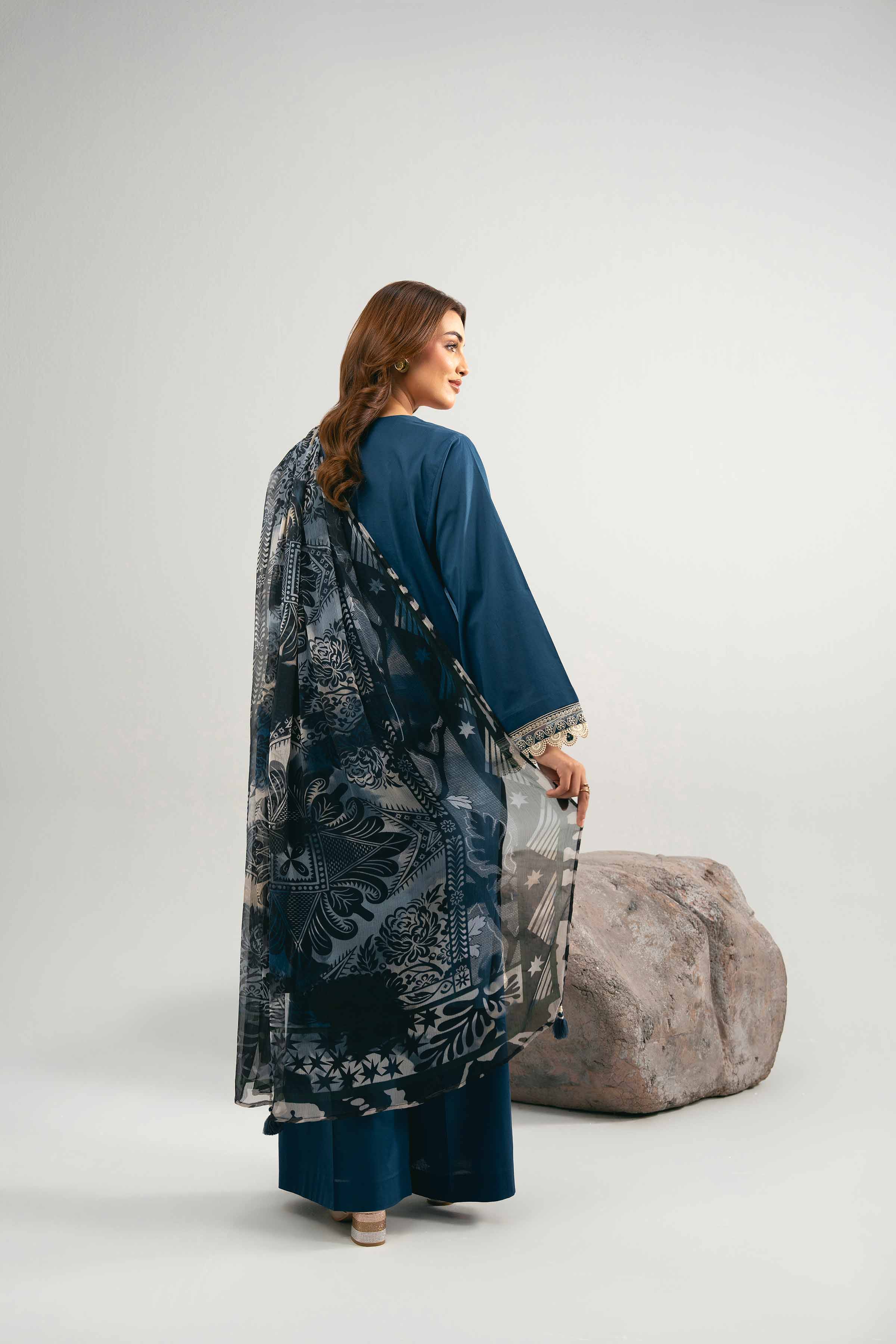 3 Piece - Dyed Printed Embroidered Suit - 42502028 for Women - Unstitched Collection | Nishat | Shop Online
