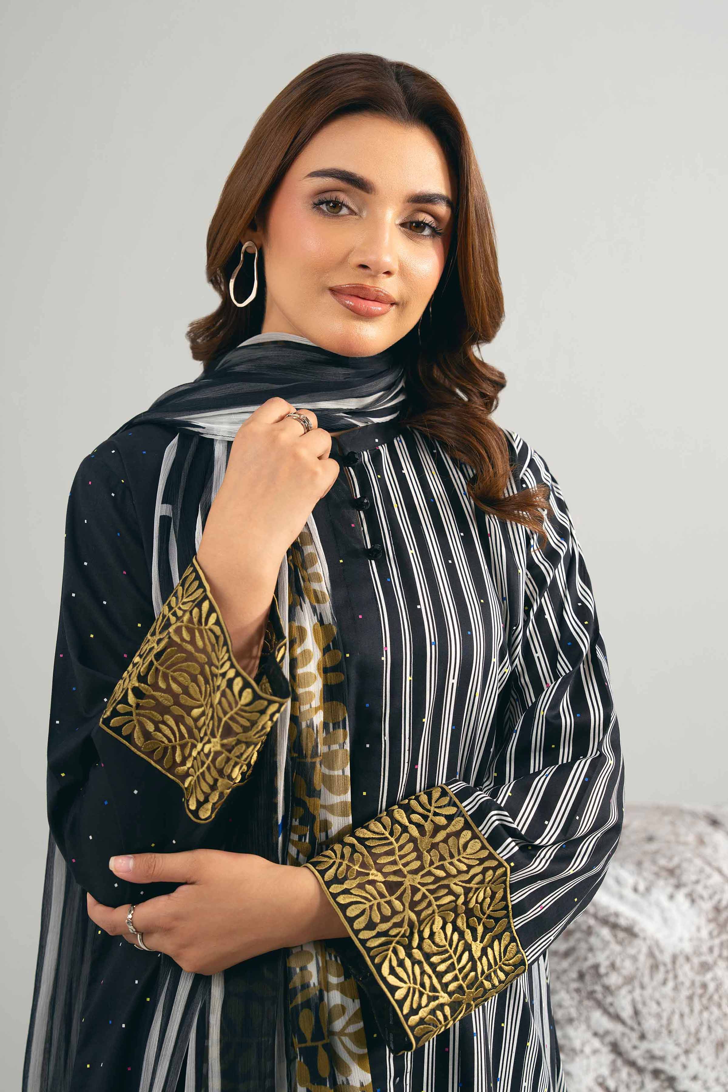 3 Piece - Printed Embroidered Suit - 42502030 for Women - Unstitched Collection | Nishat | Shop Online