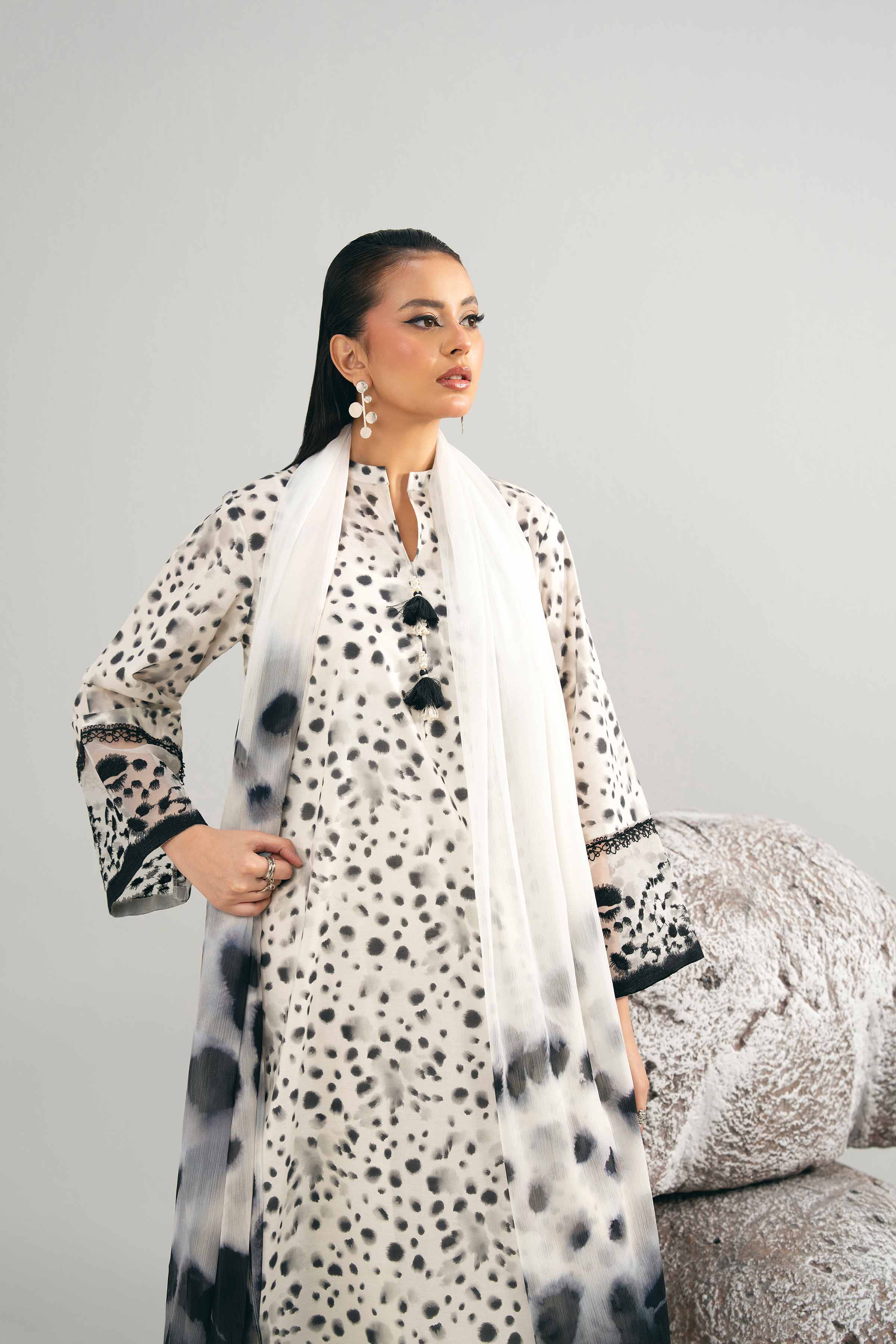3 Piece - Printed Embroidered Suit - 42502031 for Women - Unstitched Collection | Nishat | Shop Online