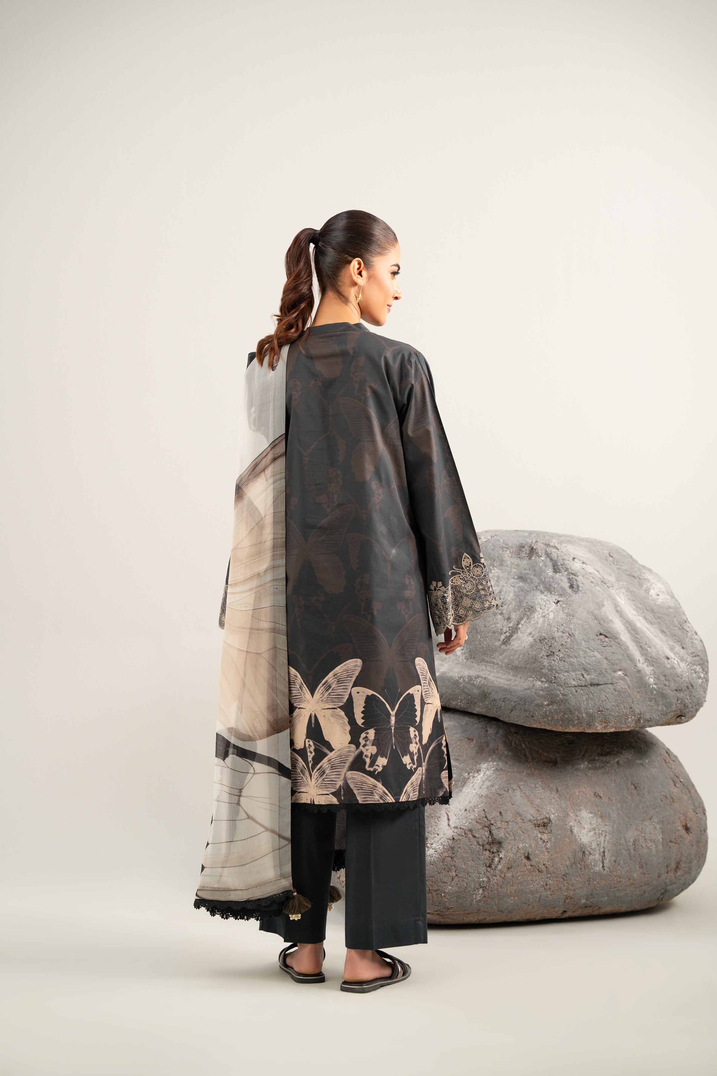 3 Piece - Digital Printed Embroidered Suit - 42502034 for Women - Unstitched Collection | Nishat | Shop Online