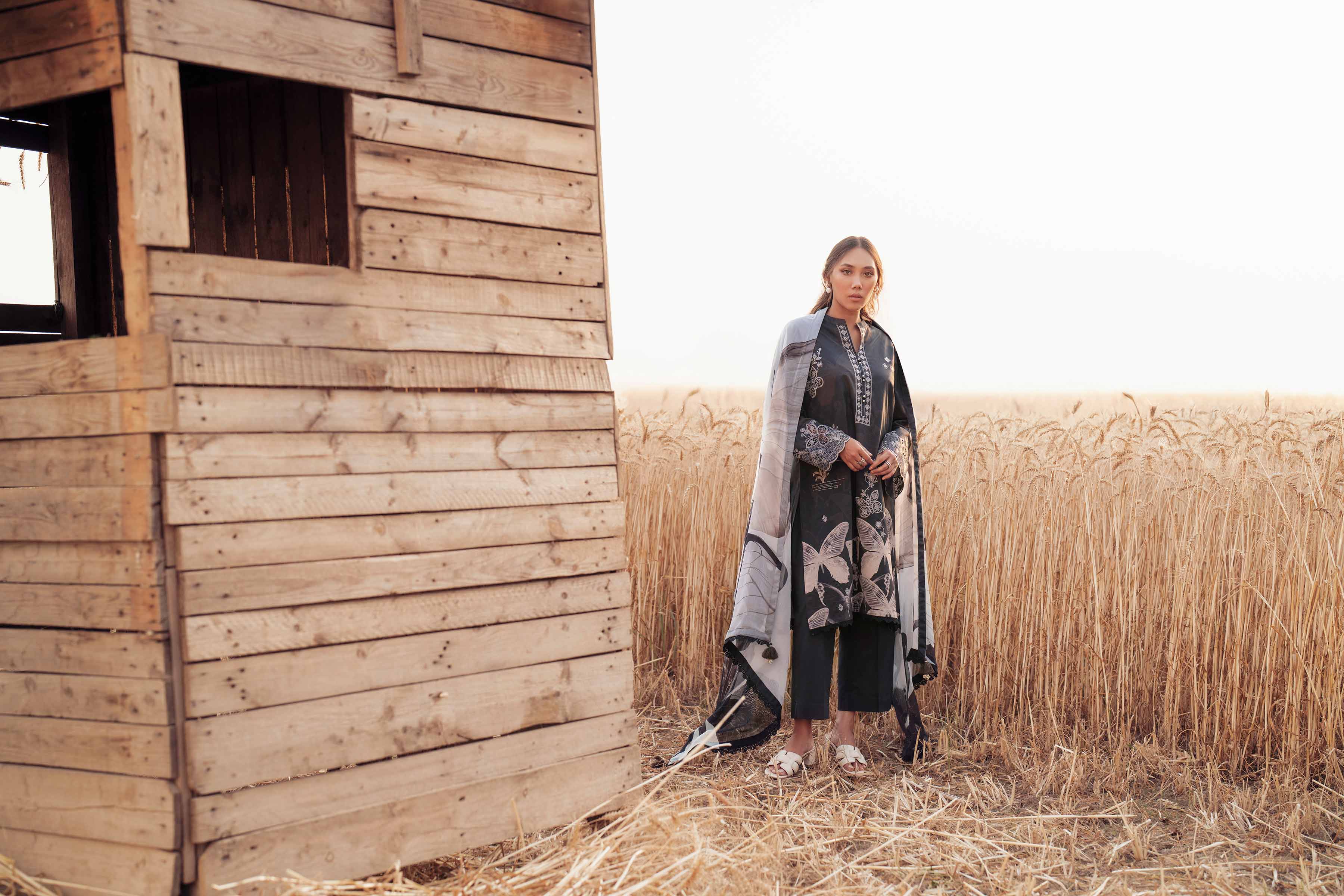 3 Piece - Digital Printed Embroidered Suit - 42502034 for Women - Unstitched Collection | Nishat | Shop Online