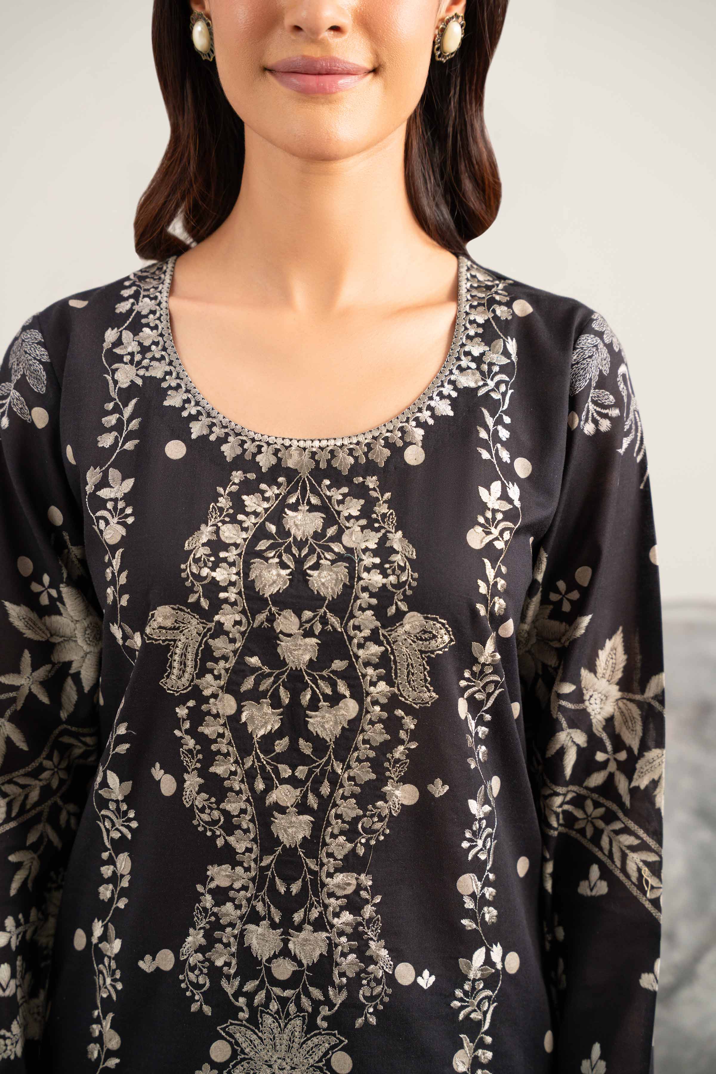 3 Piece - Digital Printed Embroidered Suit - 42502035 for Women - Unstitched Collection | Nishat | Shop Online
