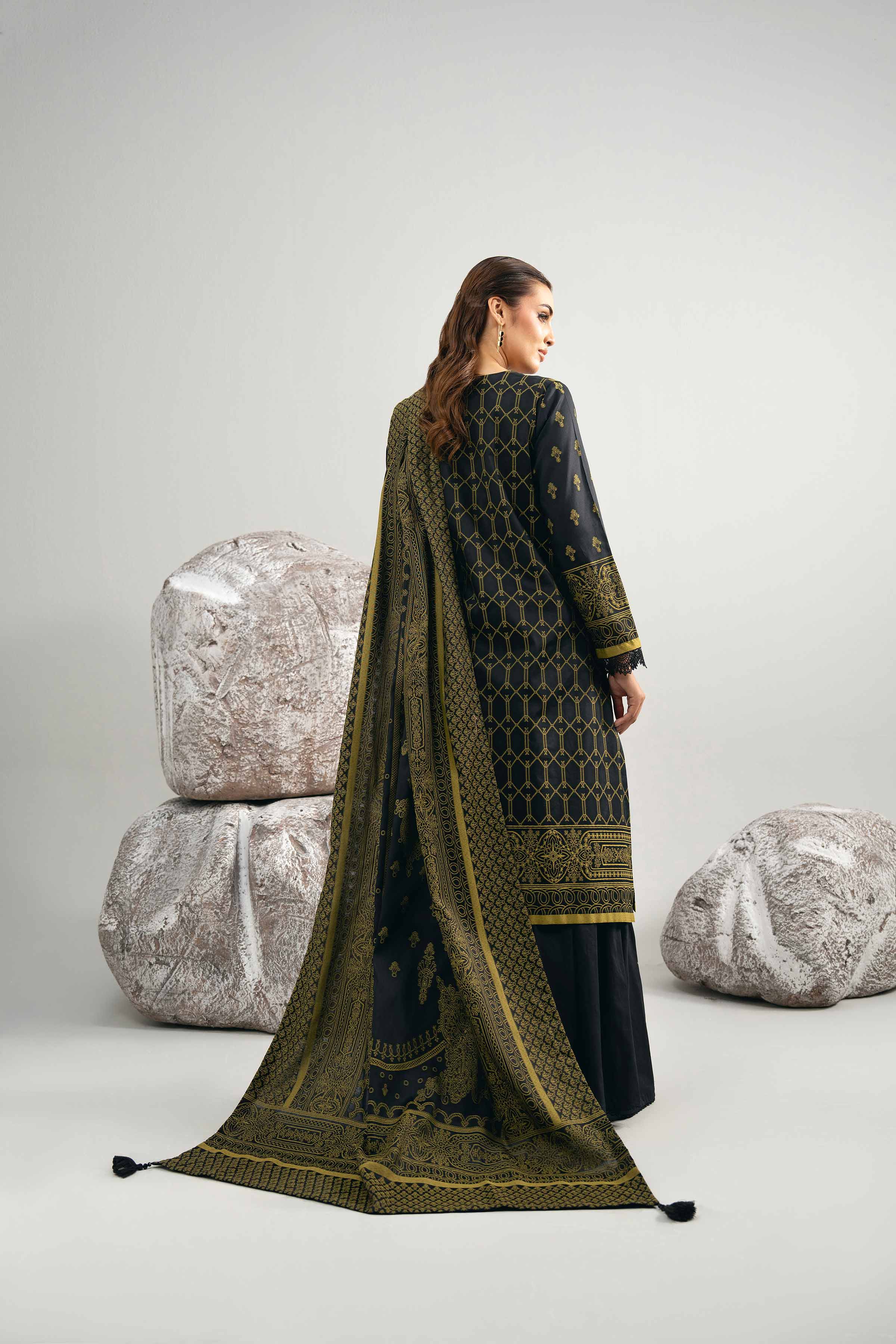 3 Piece - Dyed Jacquard Suit - 42502039 for Women - Unstitched Collection | Nishat | Shop Online