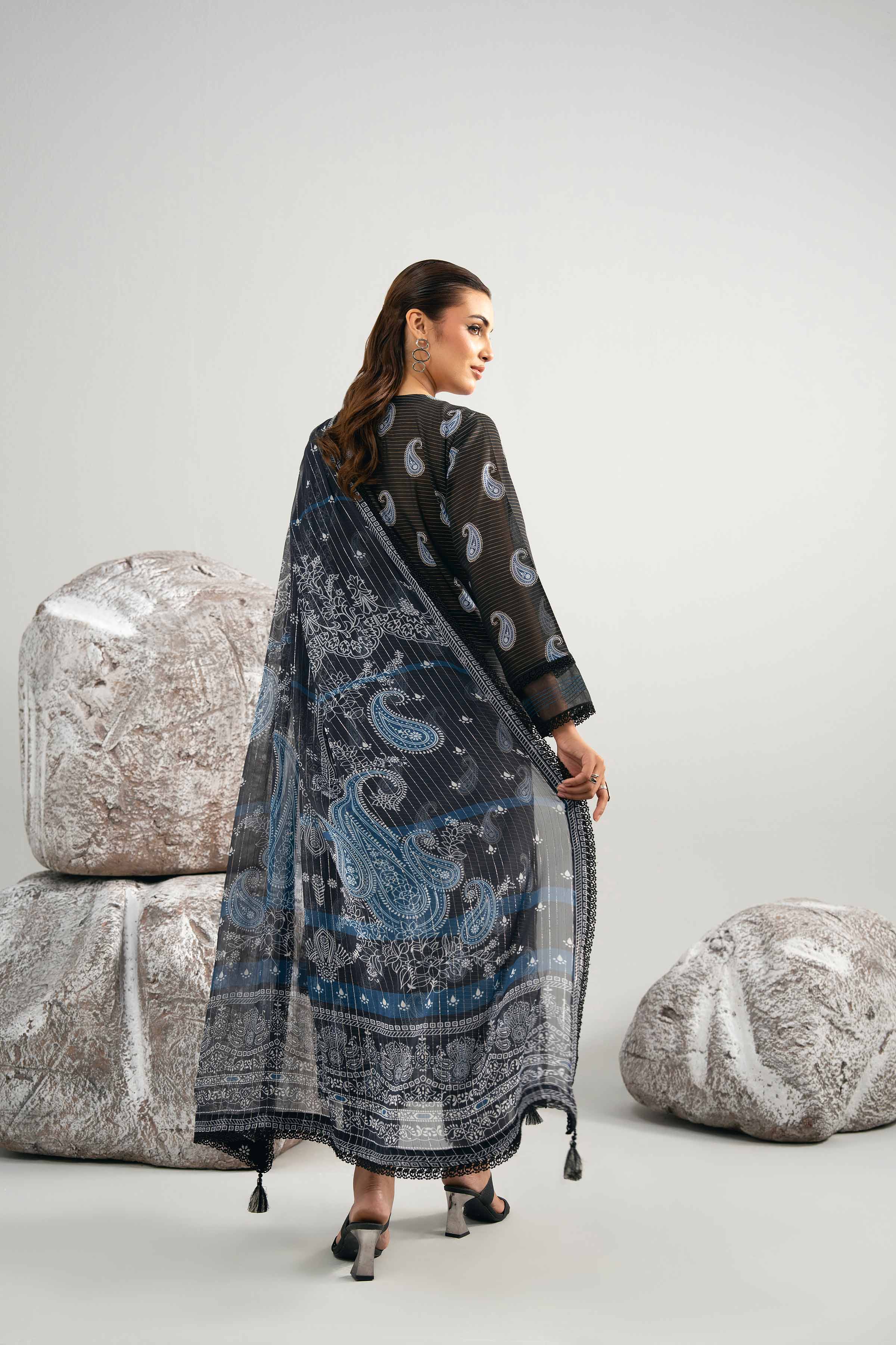 3 Piece - Digital Printed Embroidered Suit - 42502044 for Women - Unstitched Collection | Nishat | Shop Online