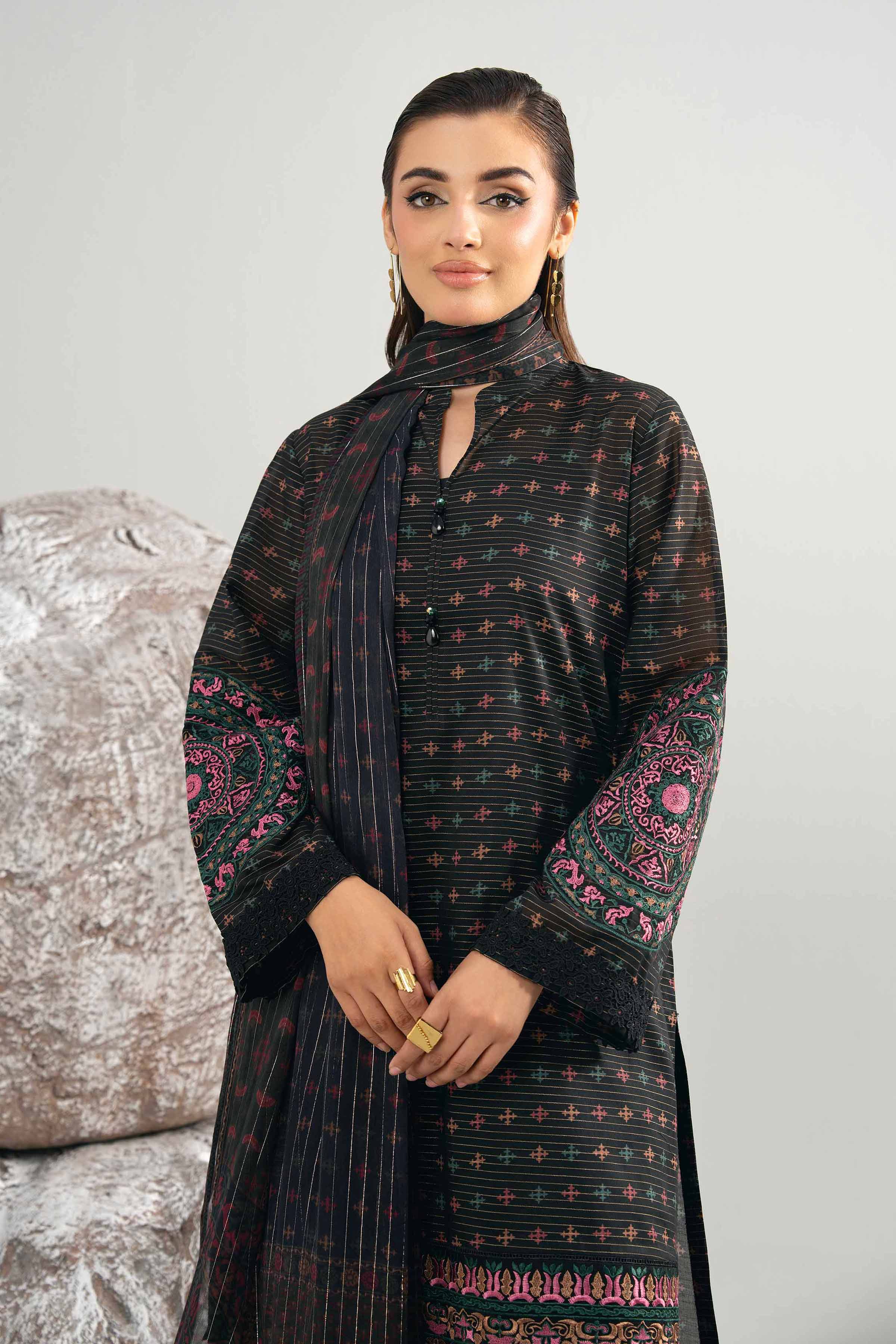 3 Piece - Digital Printed Embroidered Suit - 42502046 for Women - Unstitched Collection | Nishat | Shop Online