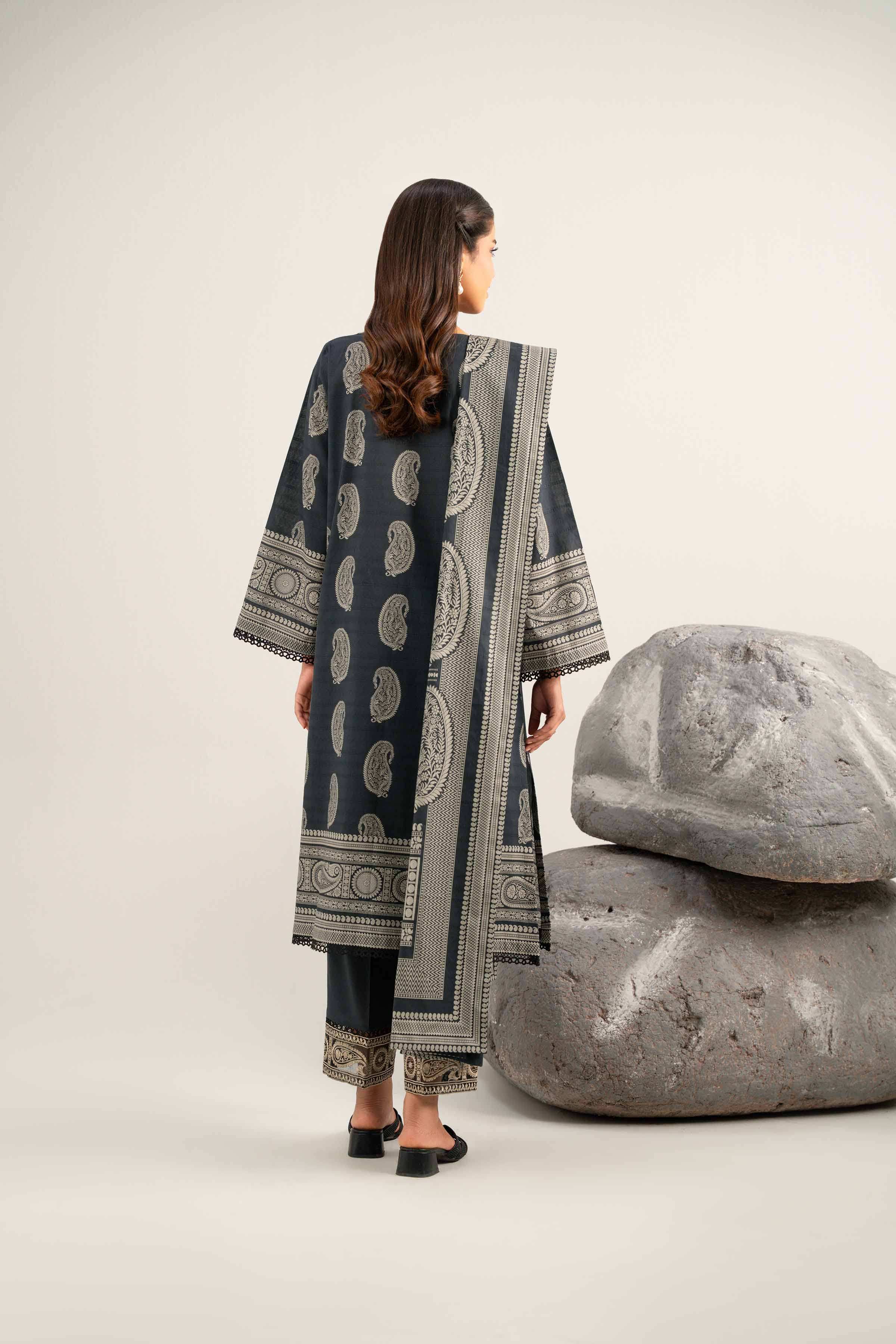 3 Piece - Digital Printed Embroidered Suit - 42502050 for Women - Unstitched Collection | Nishat | Shop Online