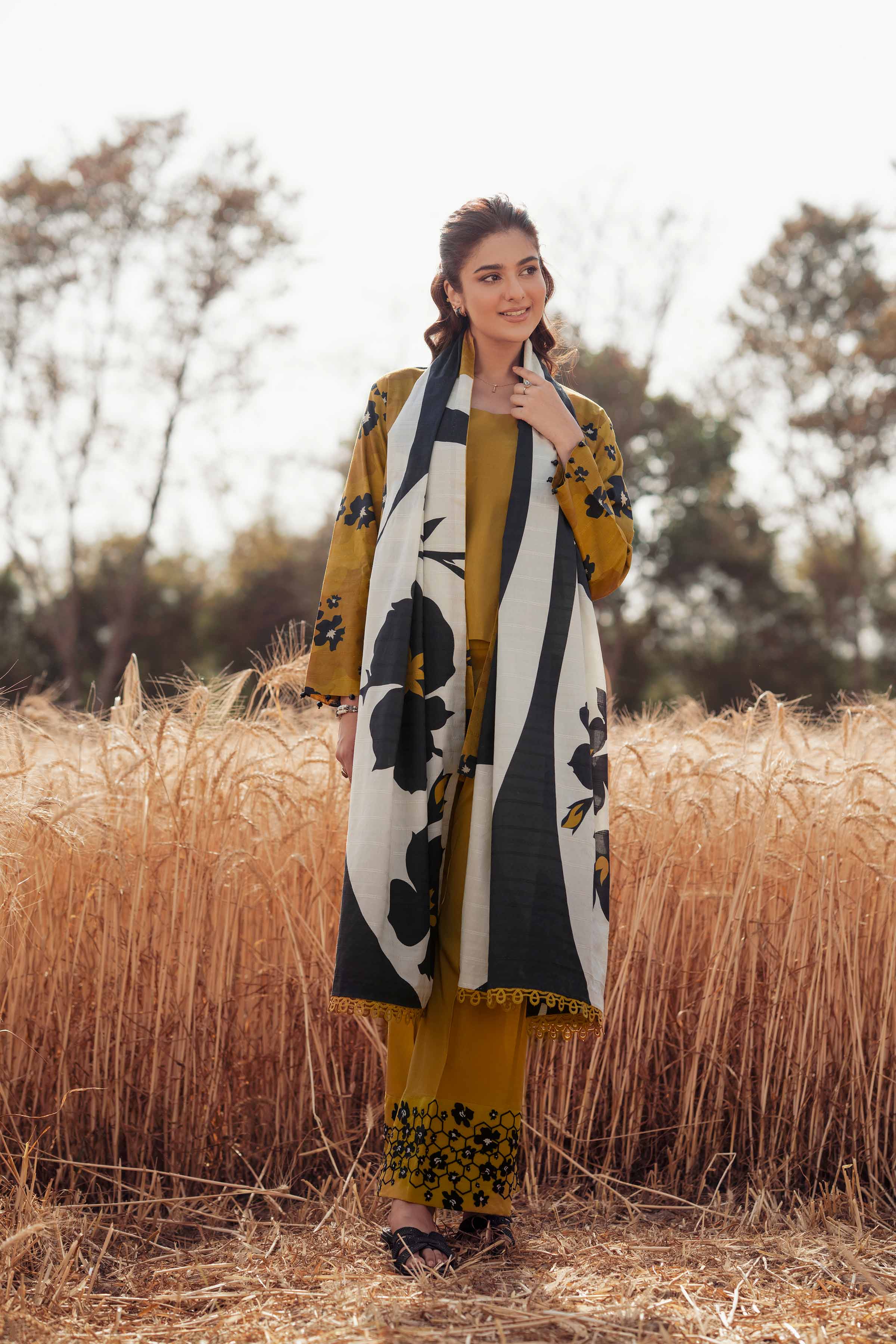 3 Piece - Digital Printed Embroidered Suit - 42502052 for Women - Unstitched Collection | Nishat | Shop Online