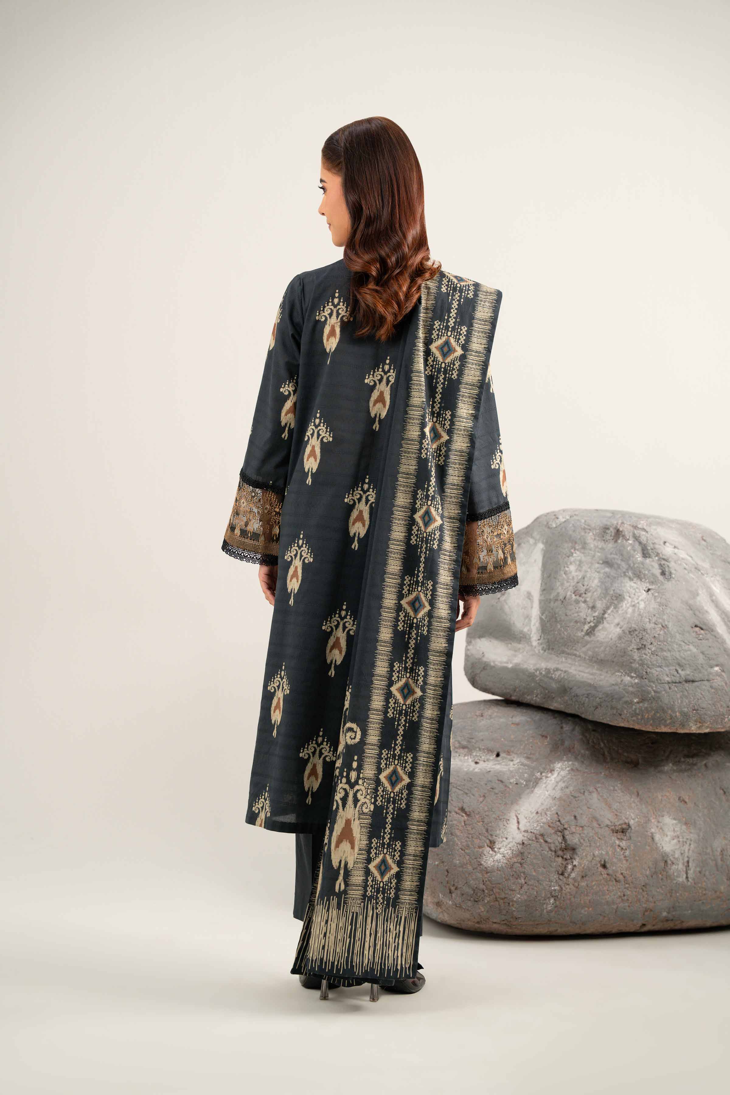 3 Piece - Digital Printed Embroidered Suit - 42502053 for Women - Unstitched Collection | Nishat | Shop Online