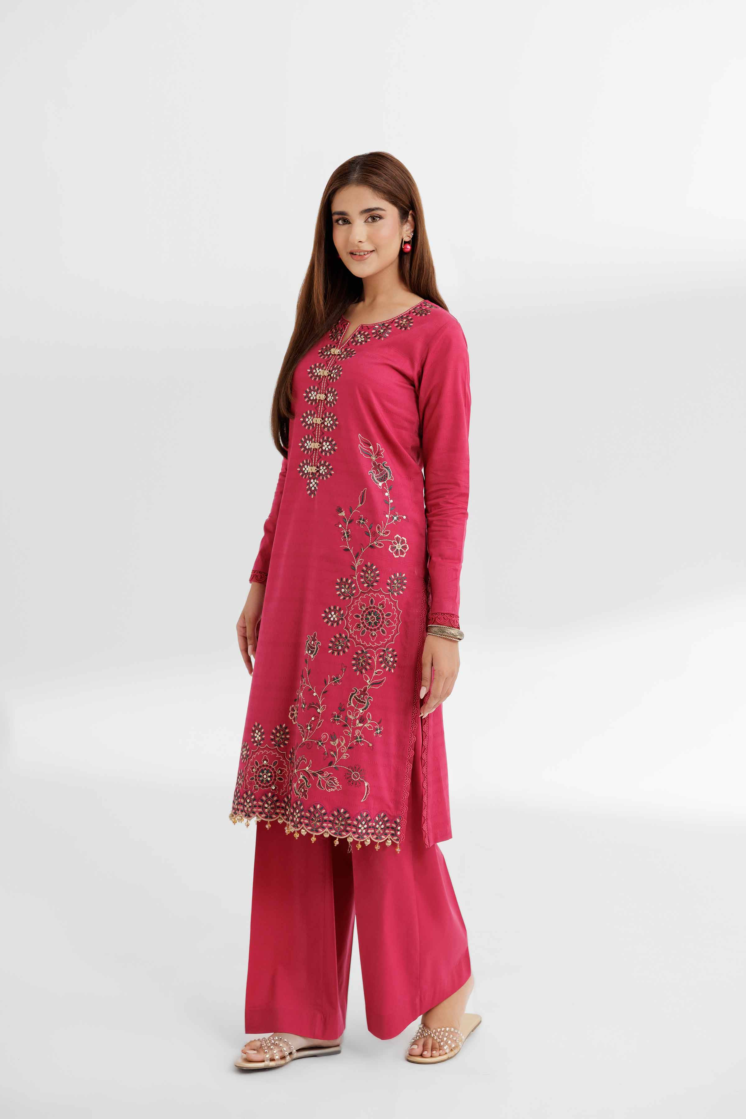 2 Piece - Dyed Embroidered Suit - 42502054 for Women - Unstitched Collection | Nishat | Shop Online