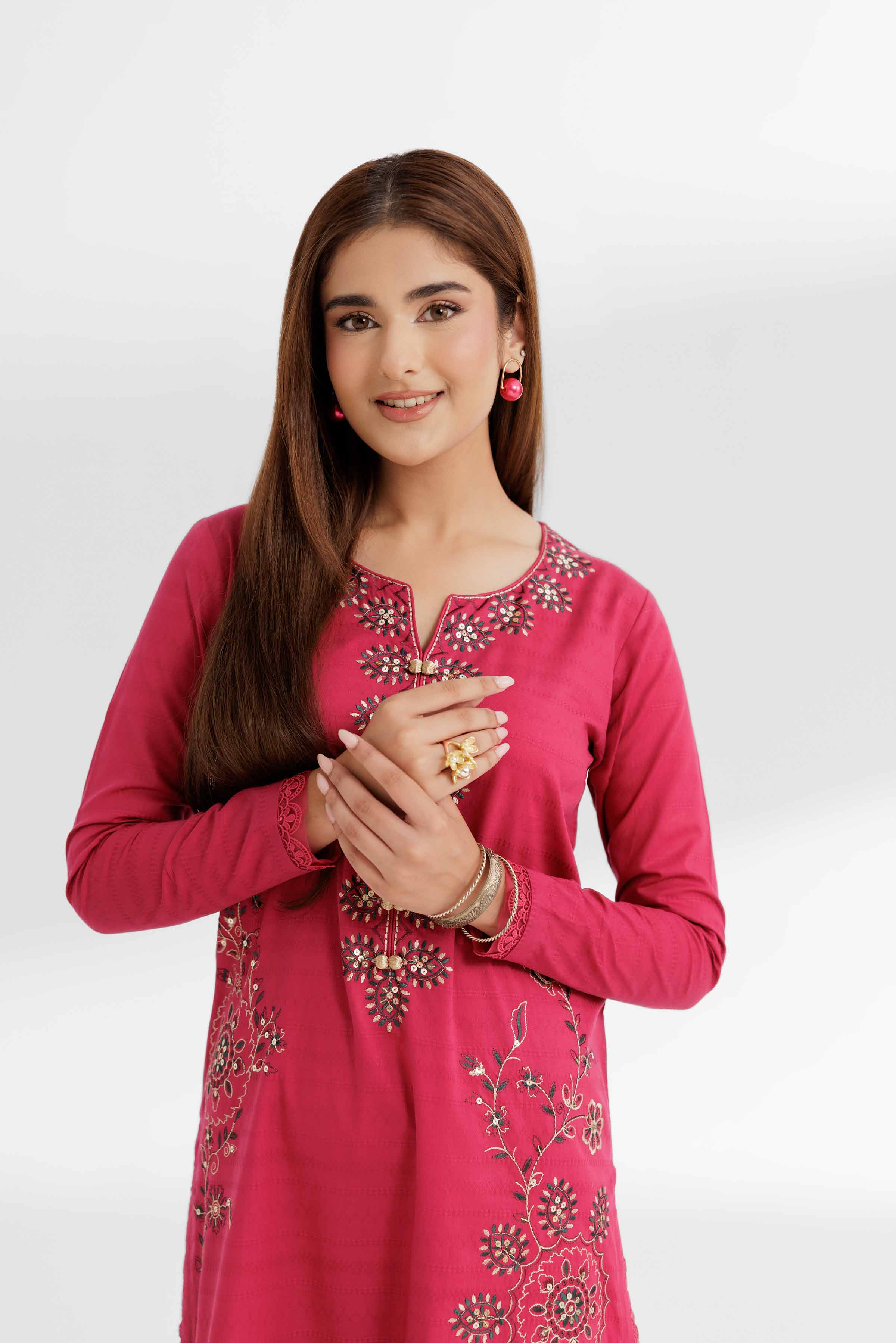 2 Piece - Dyed Embroidered Suit - 42502054 for Women - Unstitched Collection | Nishat | Shop Online