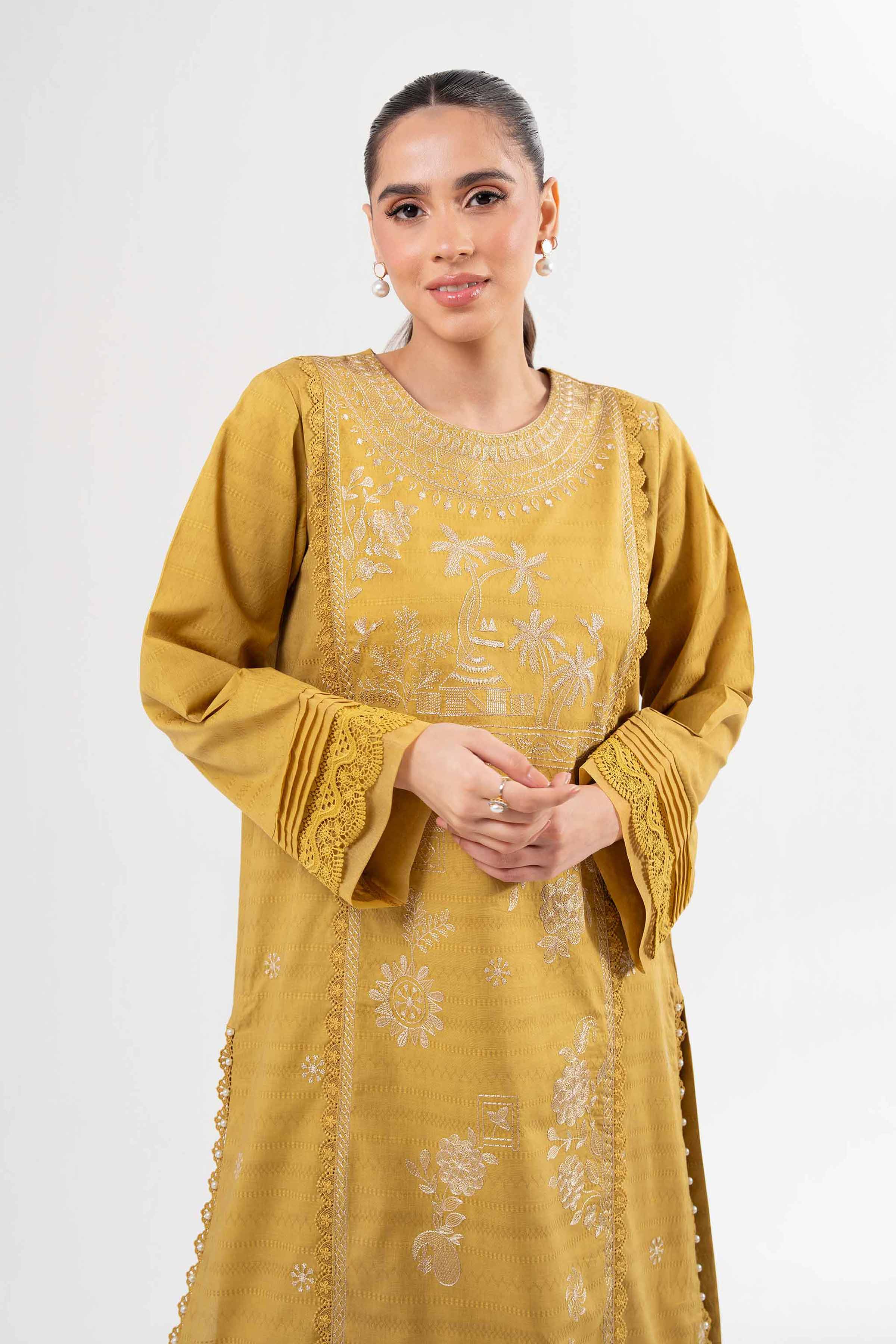 2 Piece - Dyed Embroidered Suit - 42502056 for Women - Unstitched Collection | Nishat | Shop Online