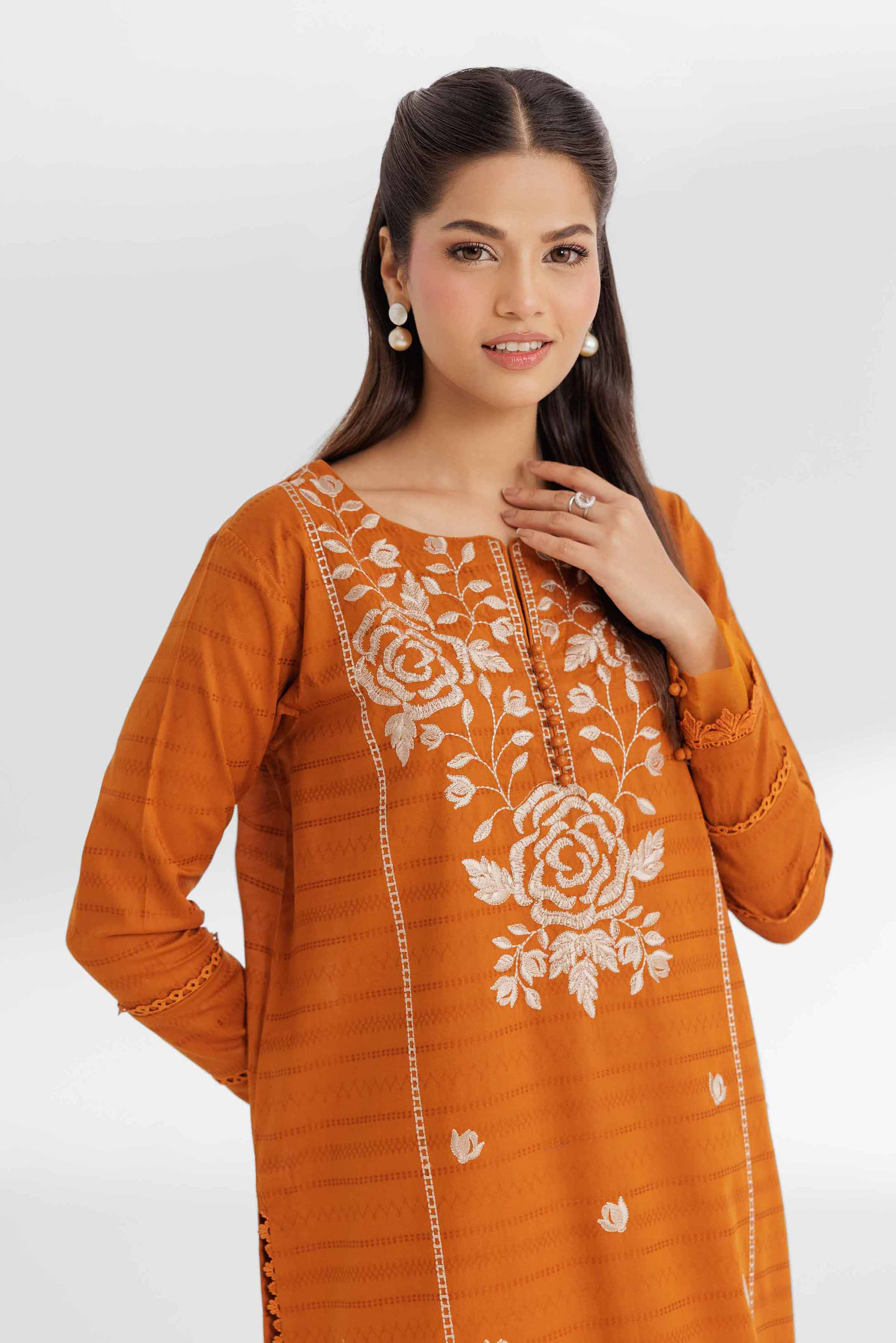 2 Piece - Dyed Embroidered Suit - 42502057 for Women - Unstitched Collection | Nishat | Shop Online