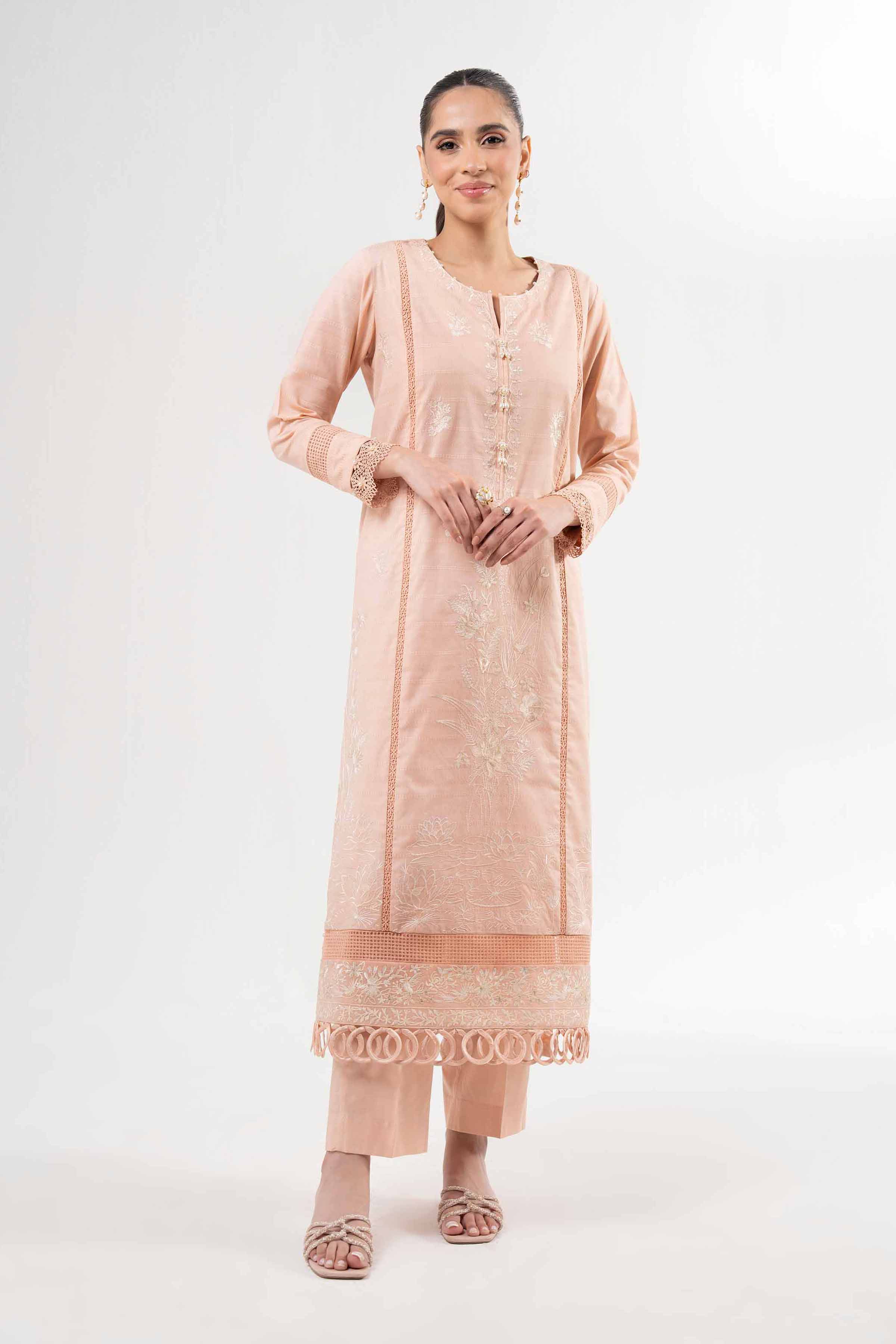 2 Piece - Dyed Embroidered Suit - 42502058 for Women - Unstitched Collection | Nishat | Shop Online