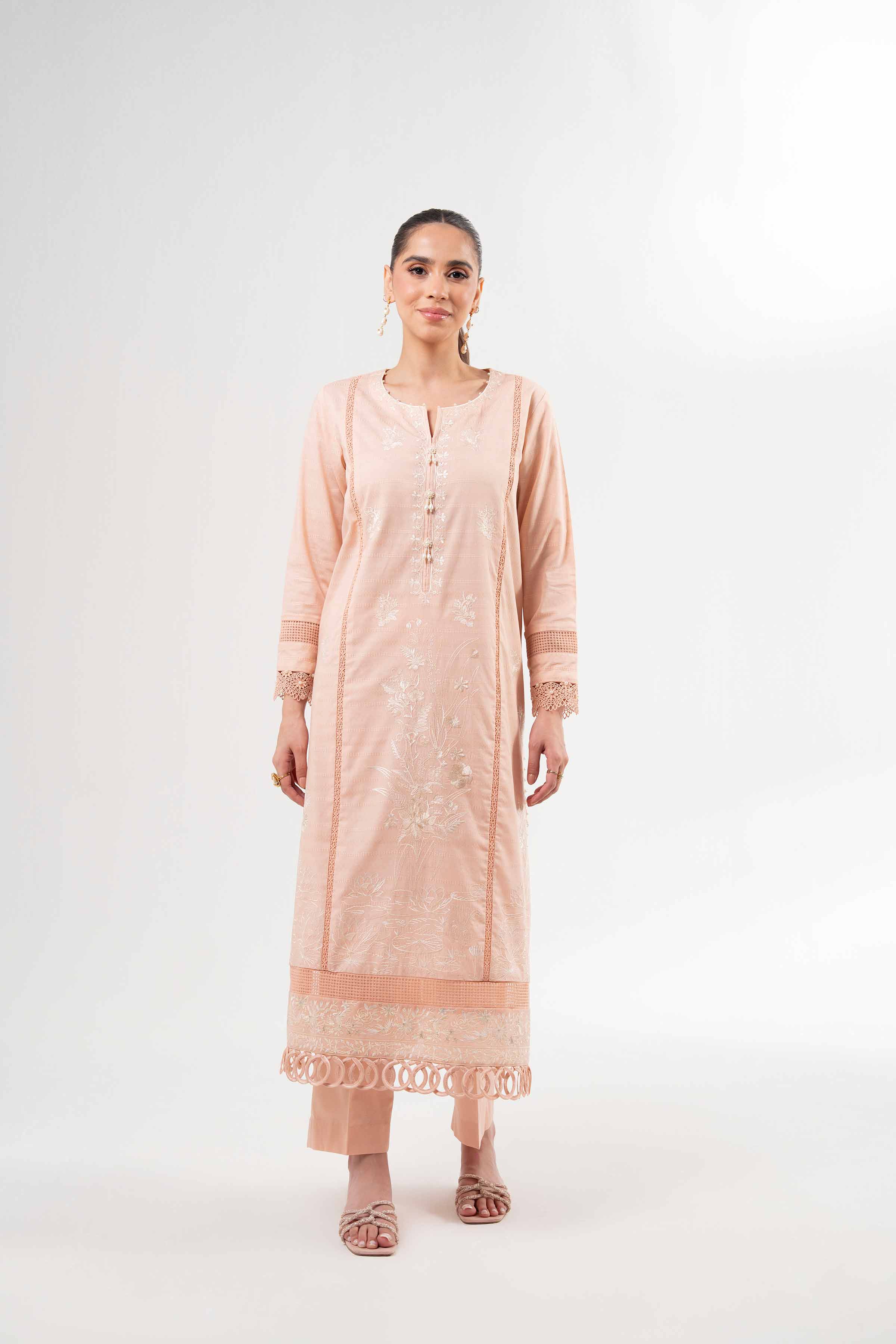 2 Piece - Dyed Embroidered Suit - 42502058 for Women - Unstitched Collection | Nishat | Shop Online
