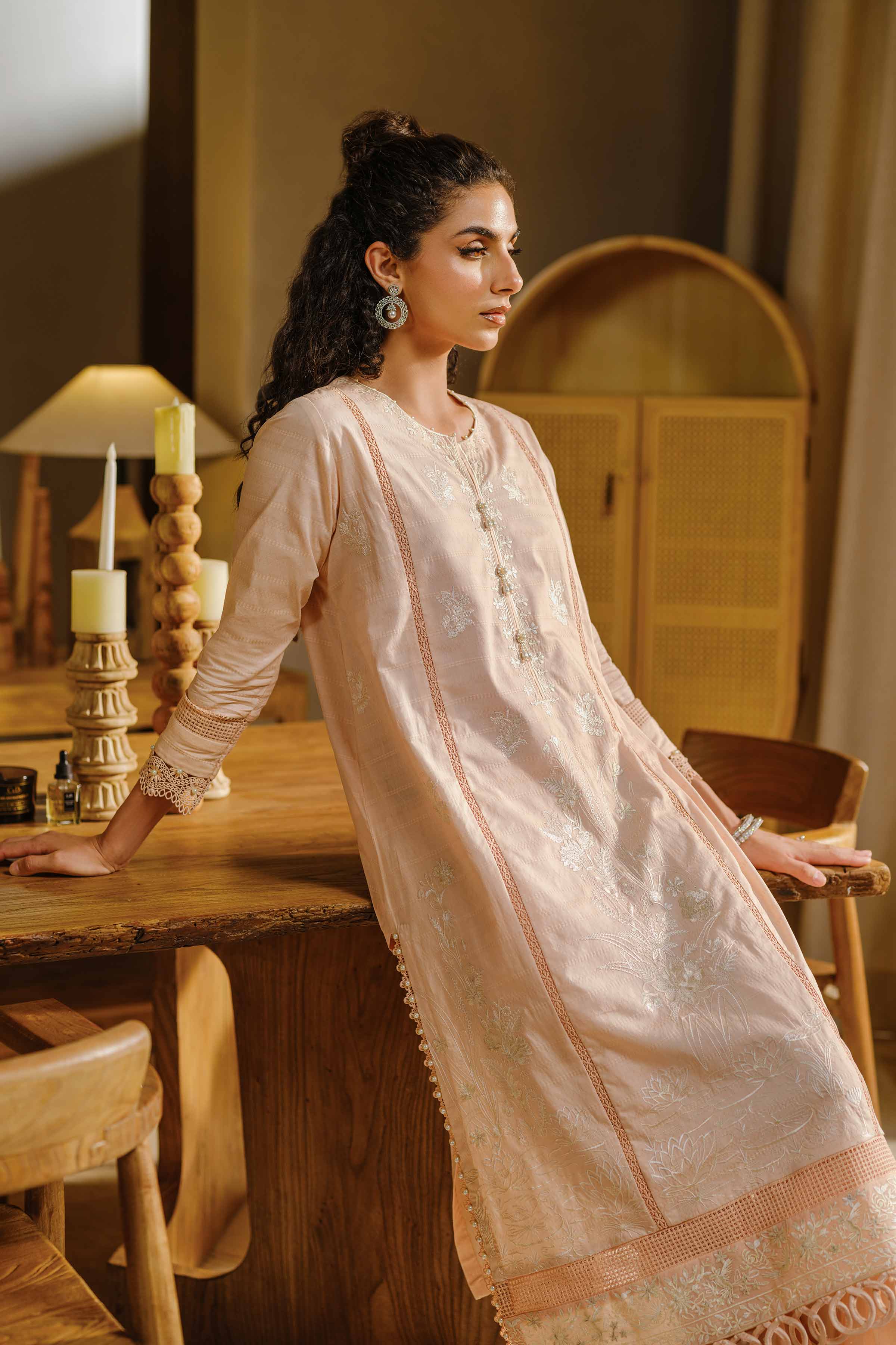 2 Piece - Dyed Embroidered Suit - 42502058
