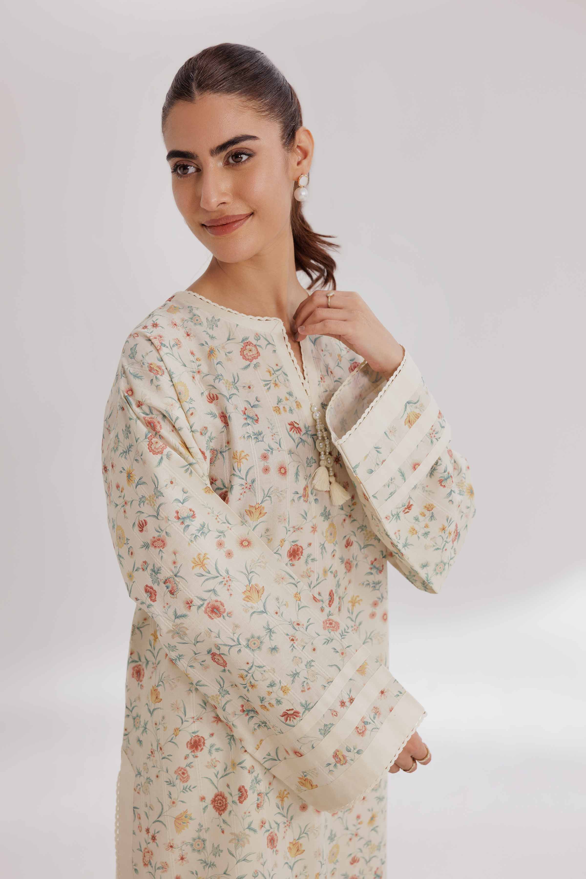 2 Piece - Printed Suit - 42502060 for Women - Unstitched Collection | Nishat | Shop Online