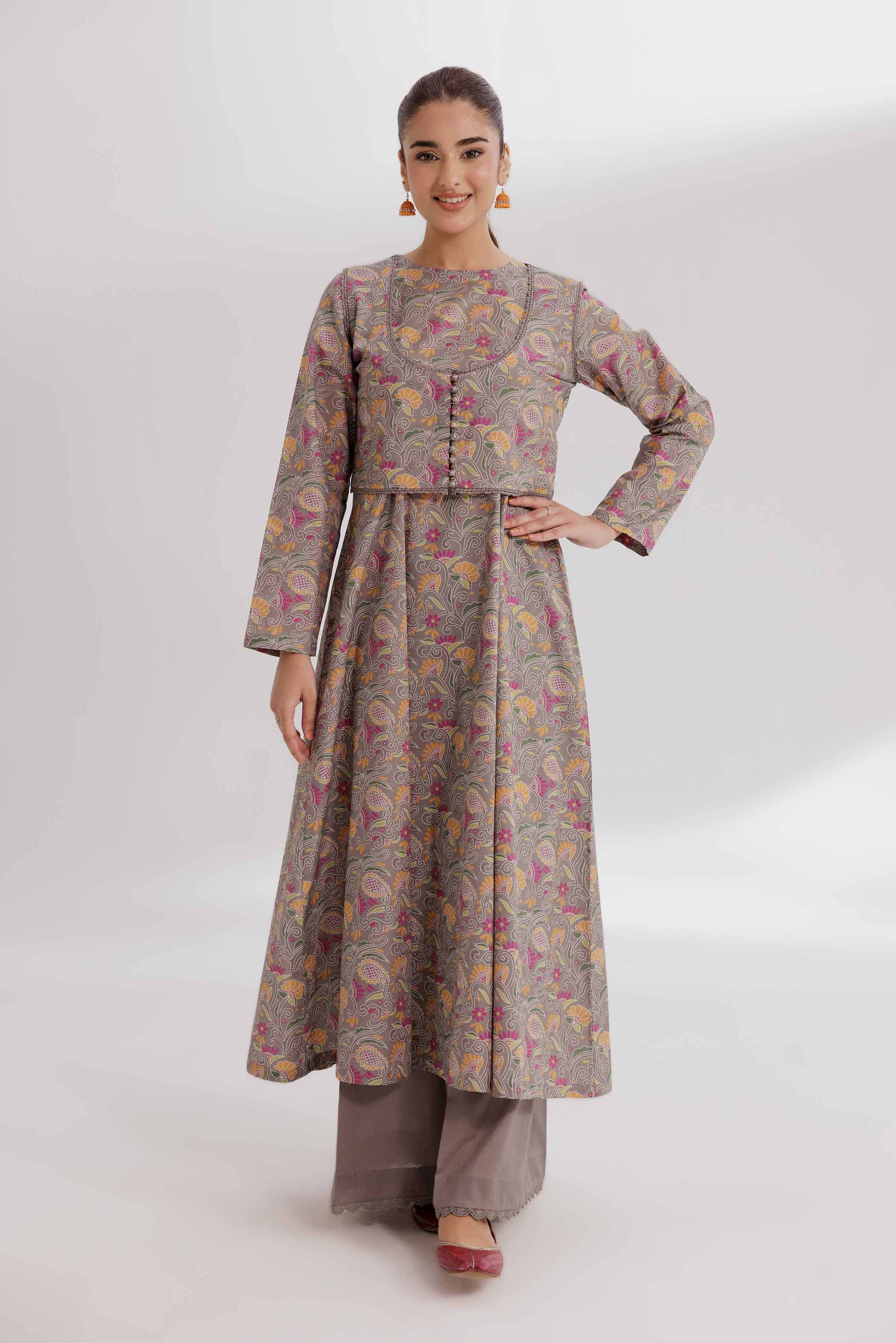2 Piece - Printed Suit - 42502063 for Women - Unstitched Collection | Nishat | Shop Online