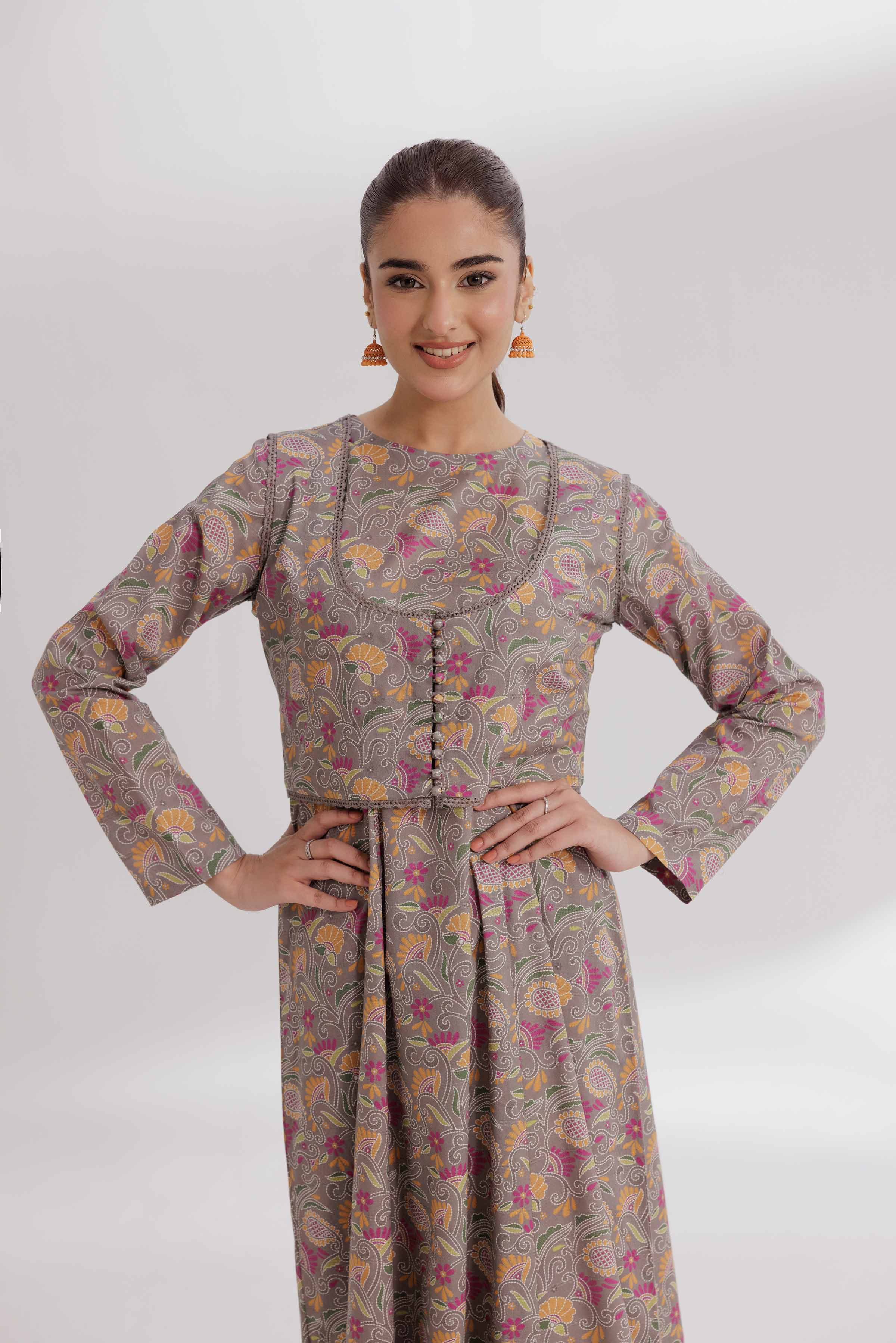 2 Piece - Printed Suit - 42502063 for Women - Unstitched Collection | Nishat | Shop Online