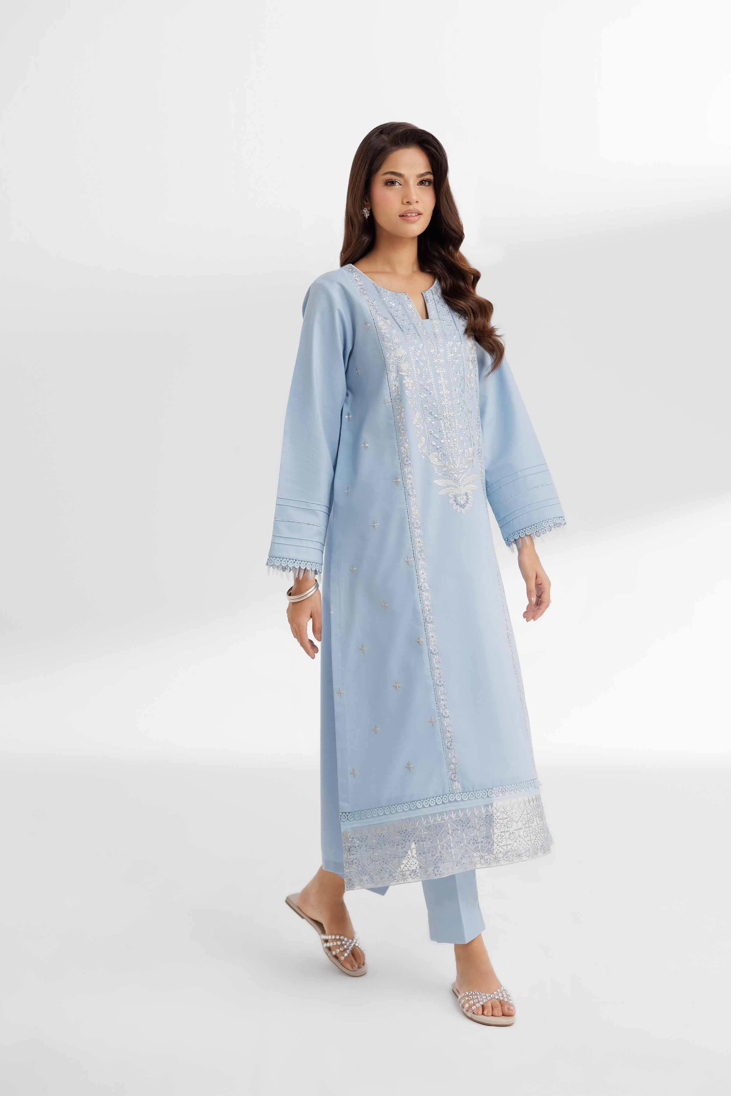 2 Piece - Dyed Embroidered Suit - 42502064