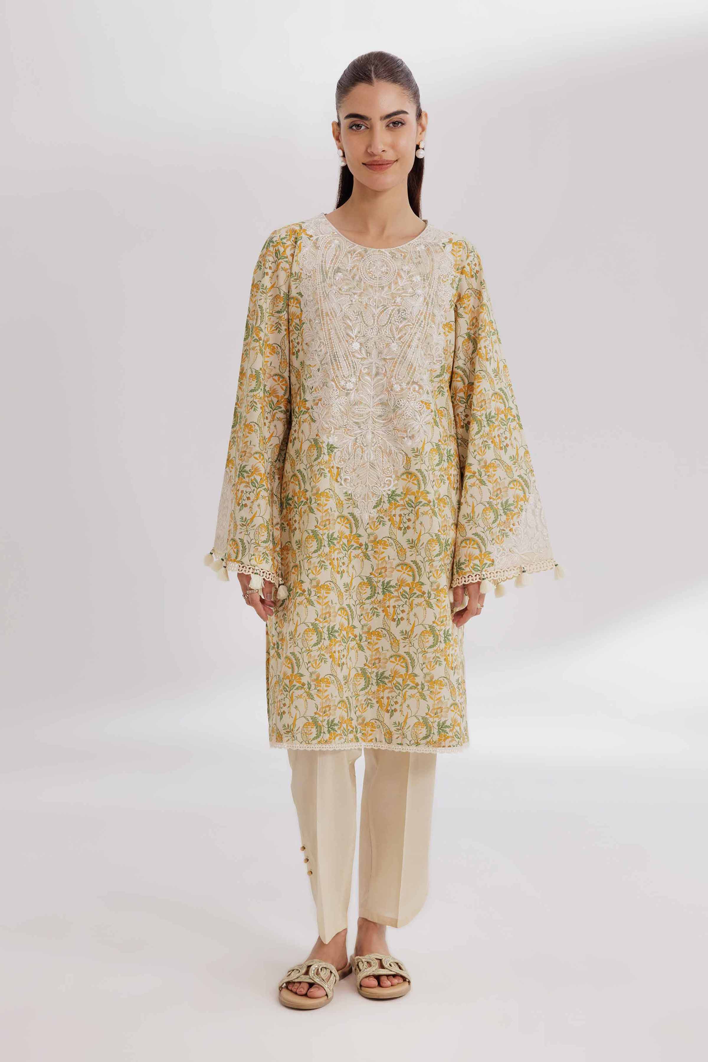 2 Piece - Printed Embroidered Suit - 42502070 for Women - Unstitched Collection | Nishat | Shop Online