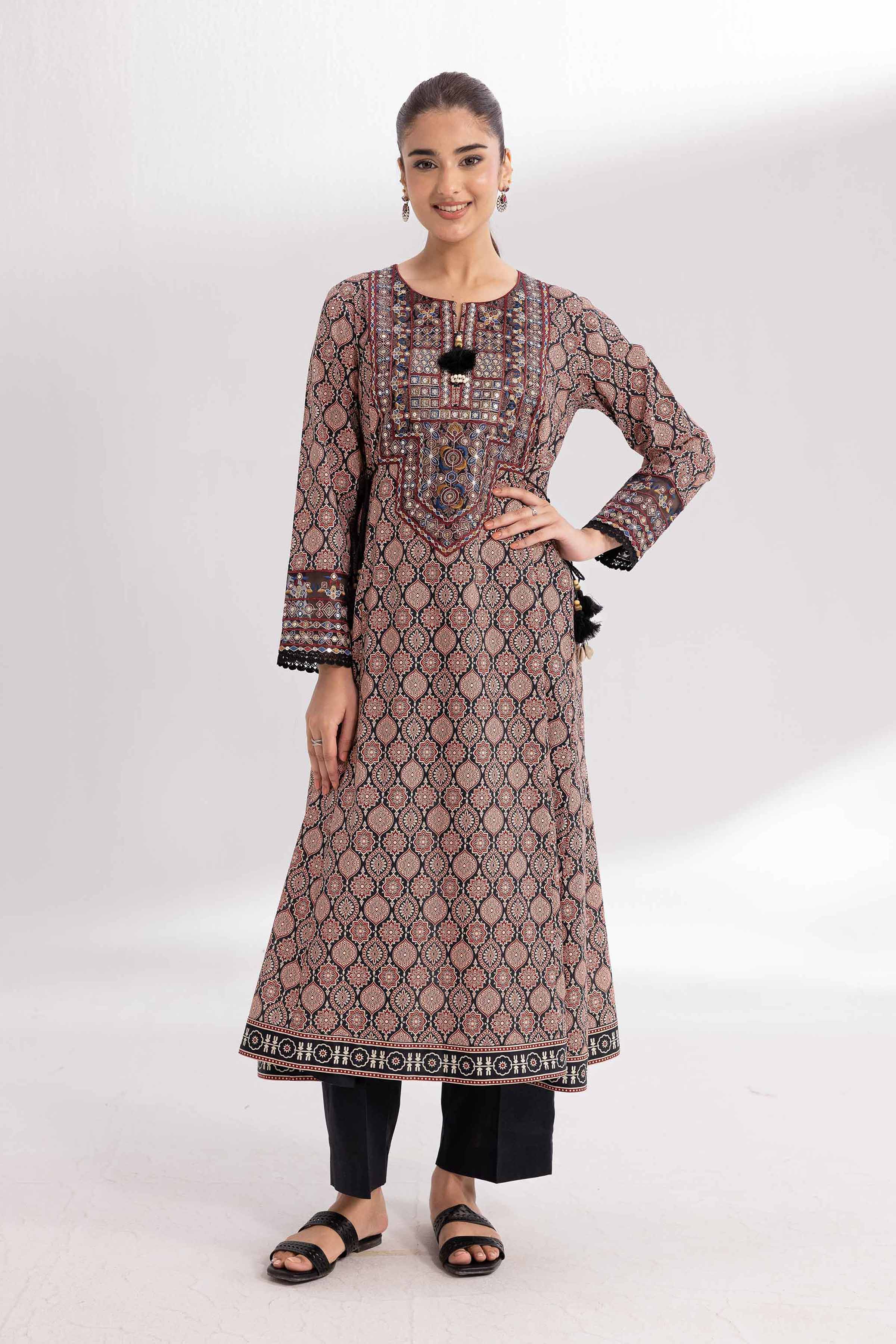 2 Piece - Printed Embroidered Suit - 42502072 for Women - Unstitched Collection | Nishat | Shop Online