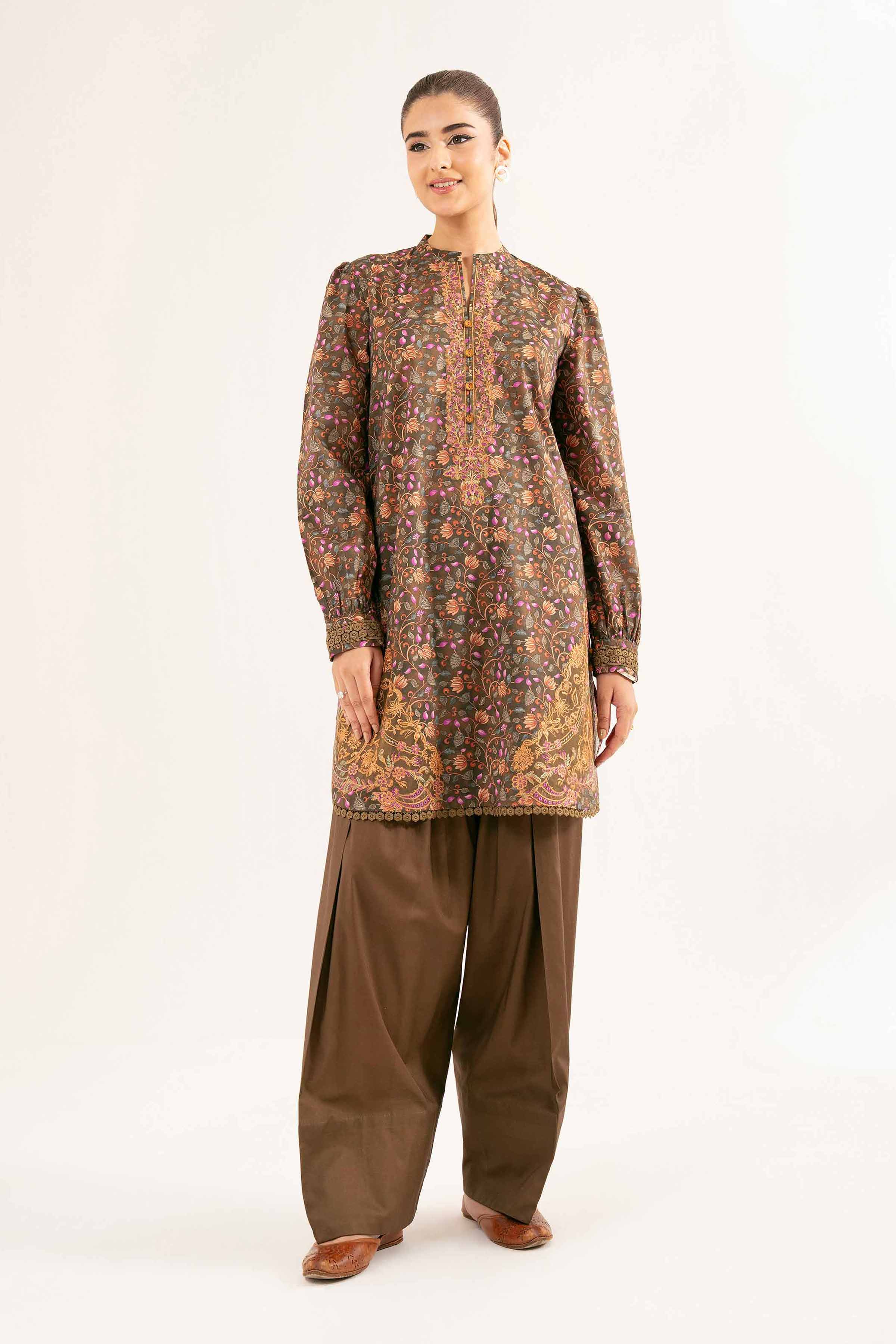 2 Piece - Printed Embroidered Suit - 42502073 for Women - Unstitched Collection | Nishat | Shop Online