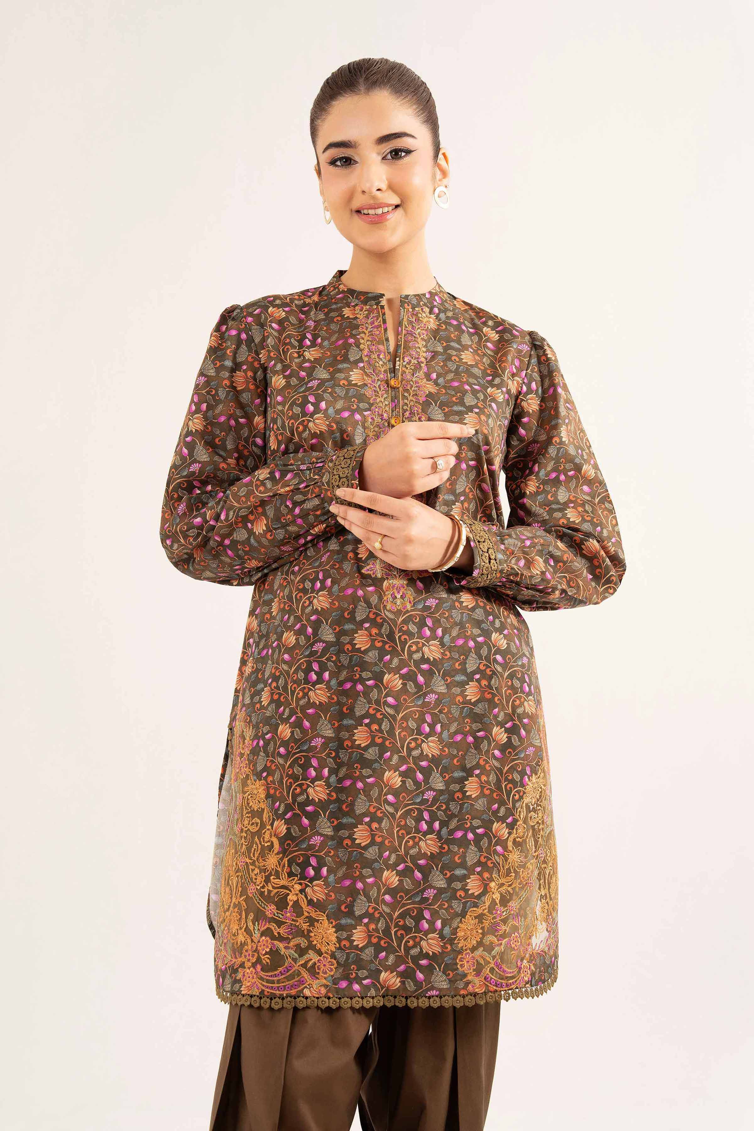 2 Piece - Printed Embroidered Suit - 42502073 for Women - Unstitched Collection | Nishat | Shop Online