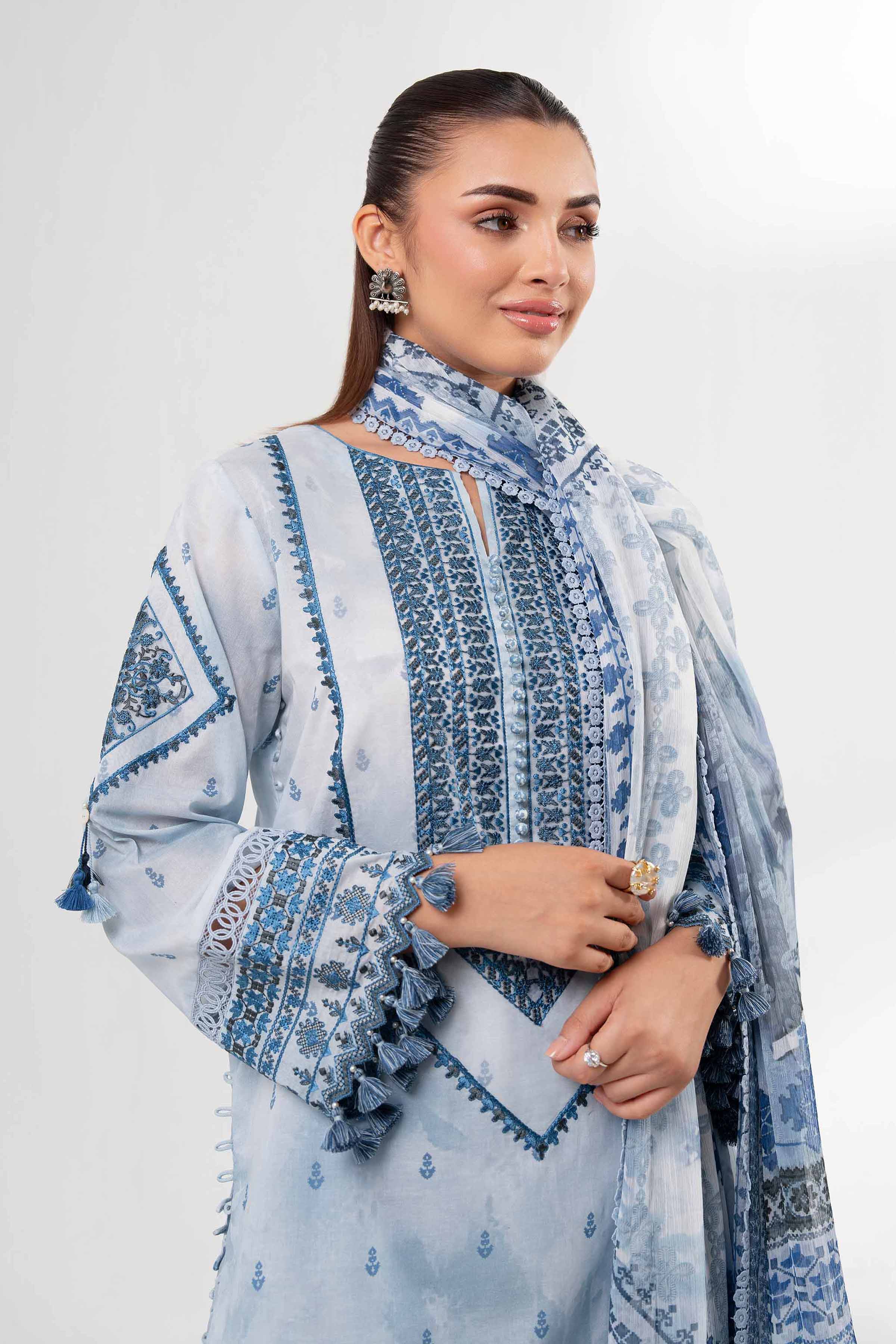 2 Piece - Digital Printed Embroidered Suit - 42502076 for Women - Unstitched Collection | Nishat | Shop Online