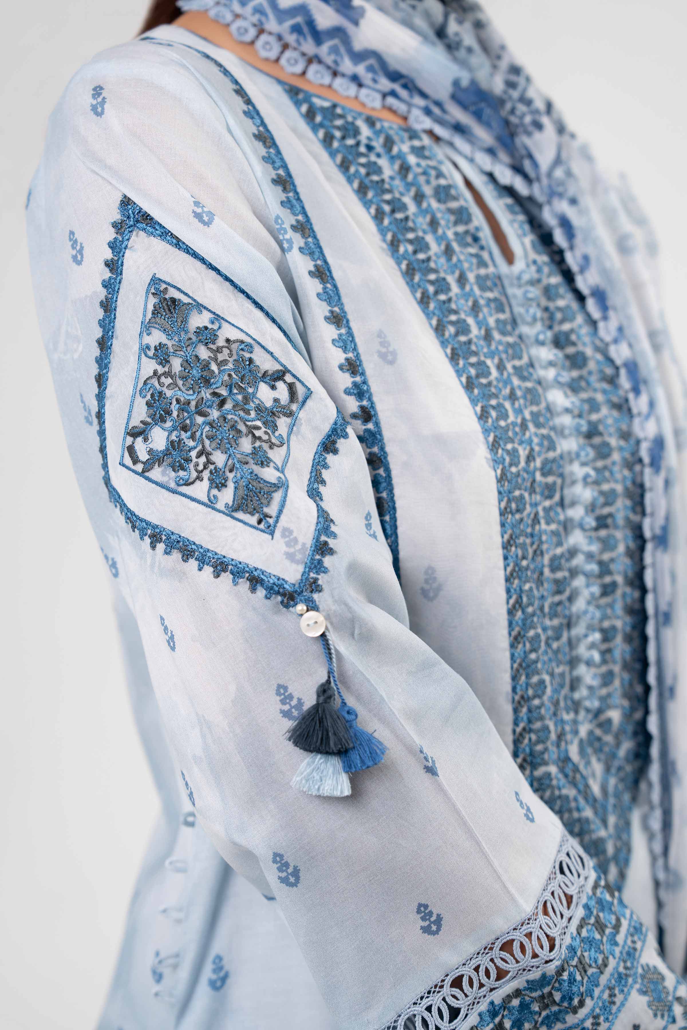 2 Piece - Digital Printed Embroidered Suit - 42502076 for Women - Unstitched Collection | Nishat | Shop Online