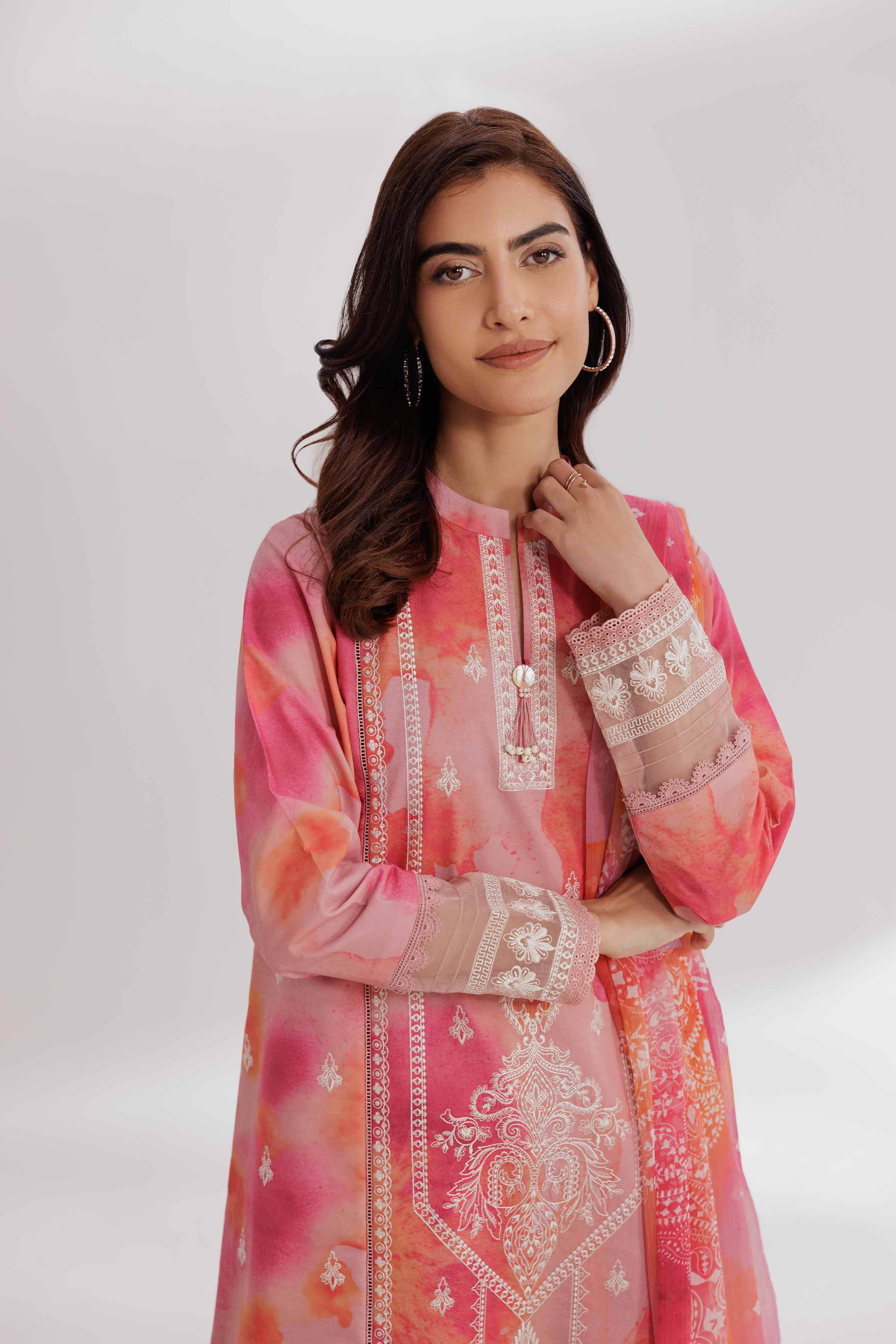 2 Piece - Digital Printed Embroidered Suit - 42502077 for Women - Unstitched Collection | Nishat | Shop Online