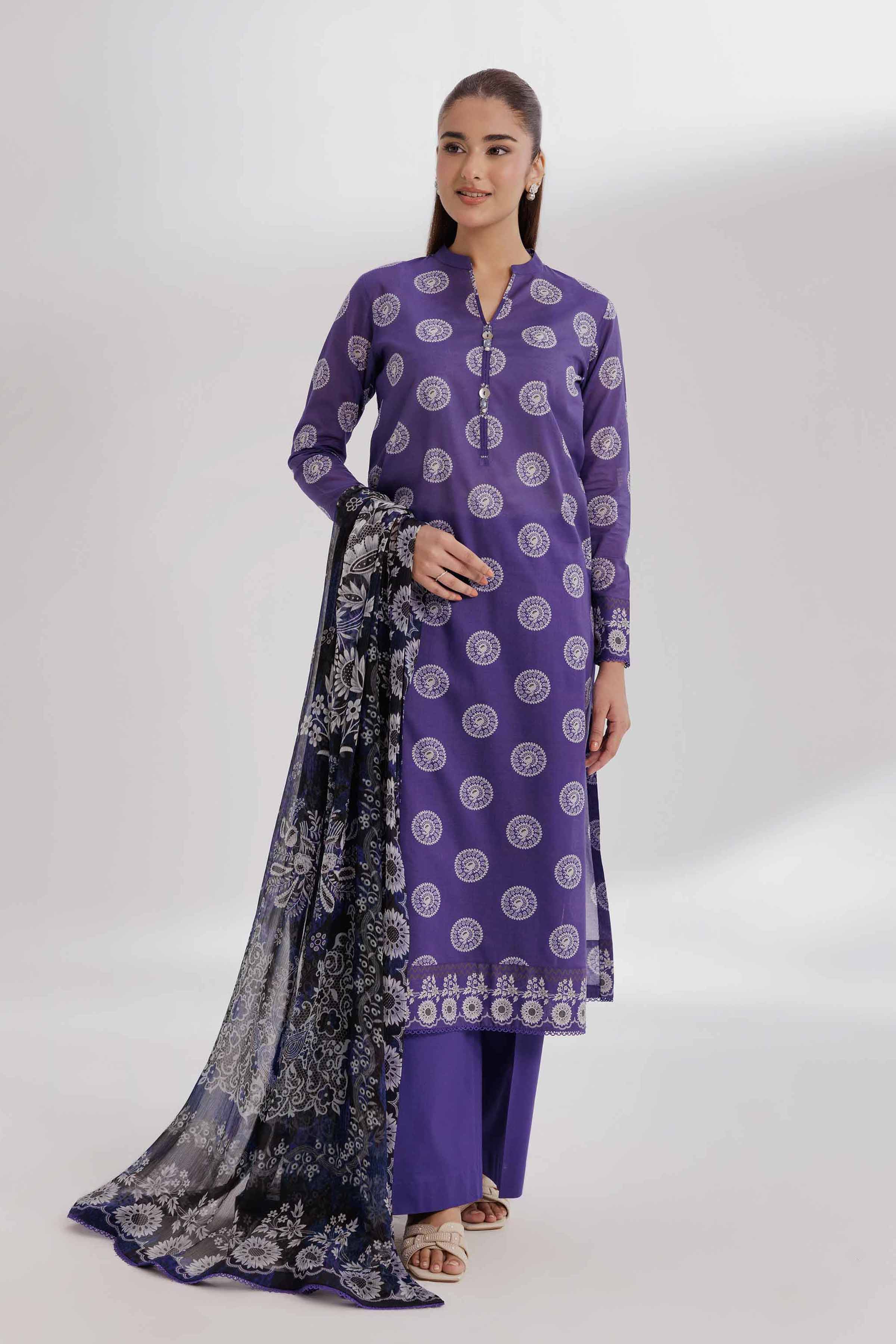 2 Piece - Digital Printed Suit - 42502080 for Women - Unstitched Collection | Nishat | Shop Online