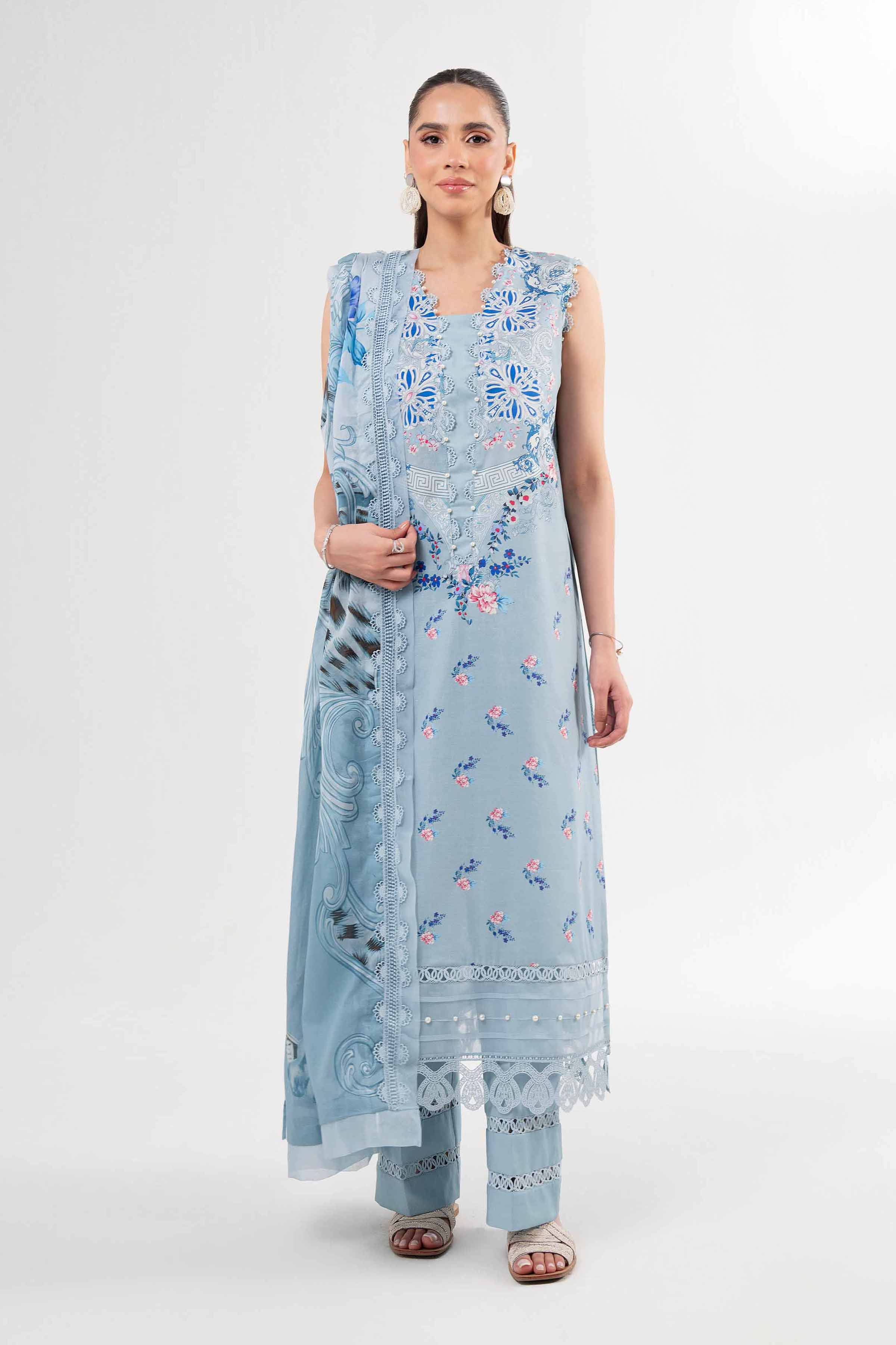 3 Piece - Digital Printed Suit - 42502086 for Women - Unstitched Collection | Nishat | Shop Online