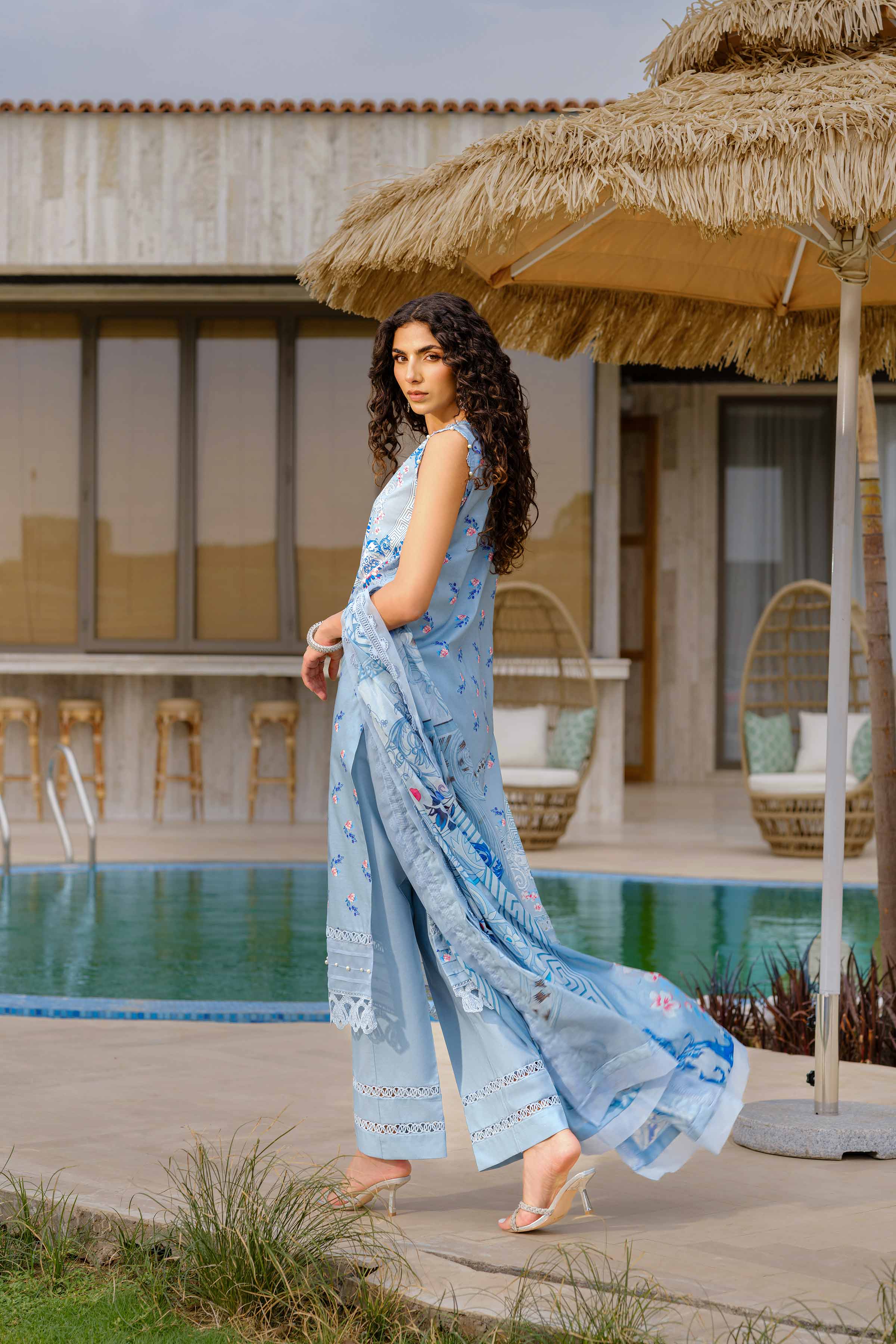 3 Piece - Digital Printed Suit - 42502086
