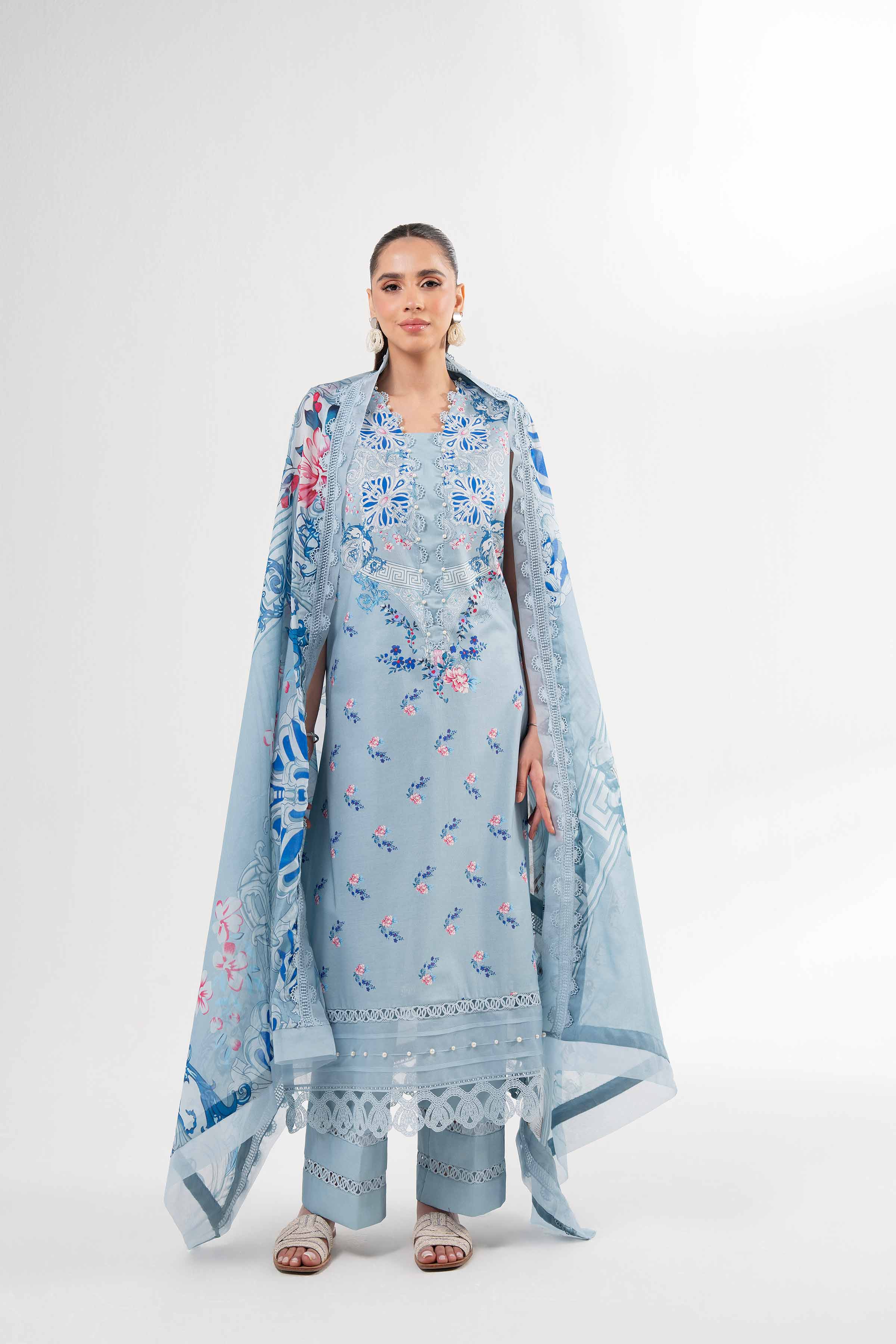 3 Piece - Digital Printed Suit - 42502086 for Women - Unstitched Collection | Nishat | Shop Online