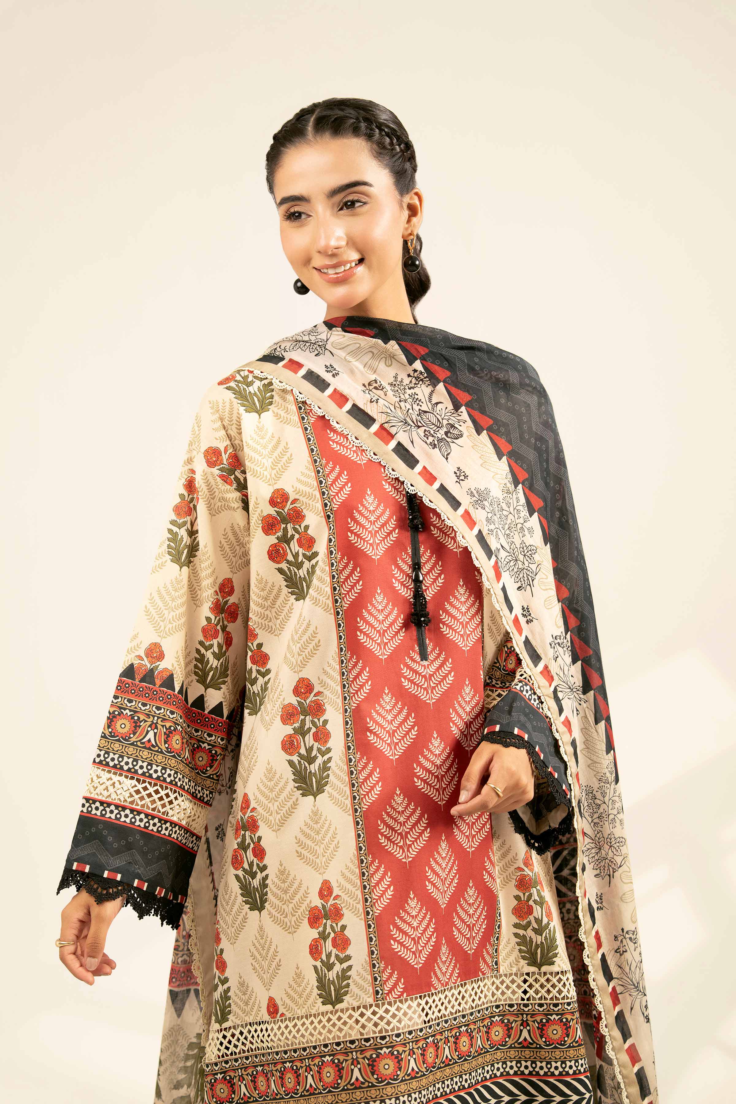 3 Piece - Digital Printed Suit - 42502092 for Women - Unstitched Collection | Nishat | Shop Online