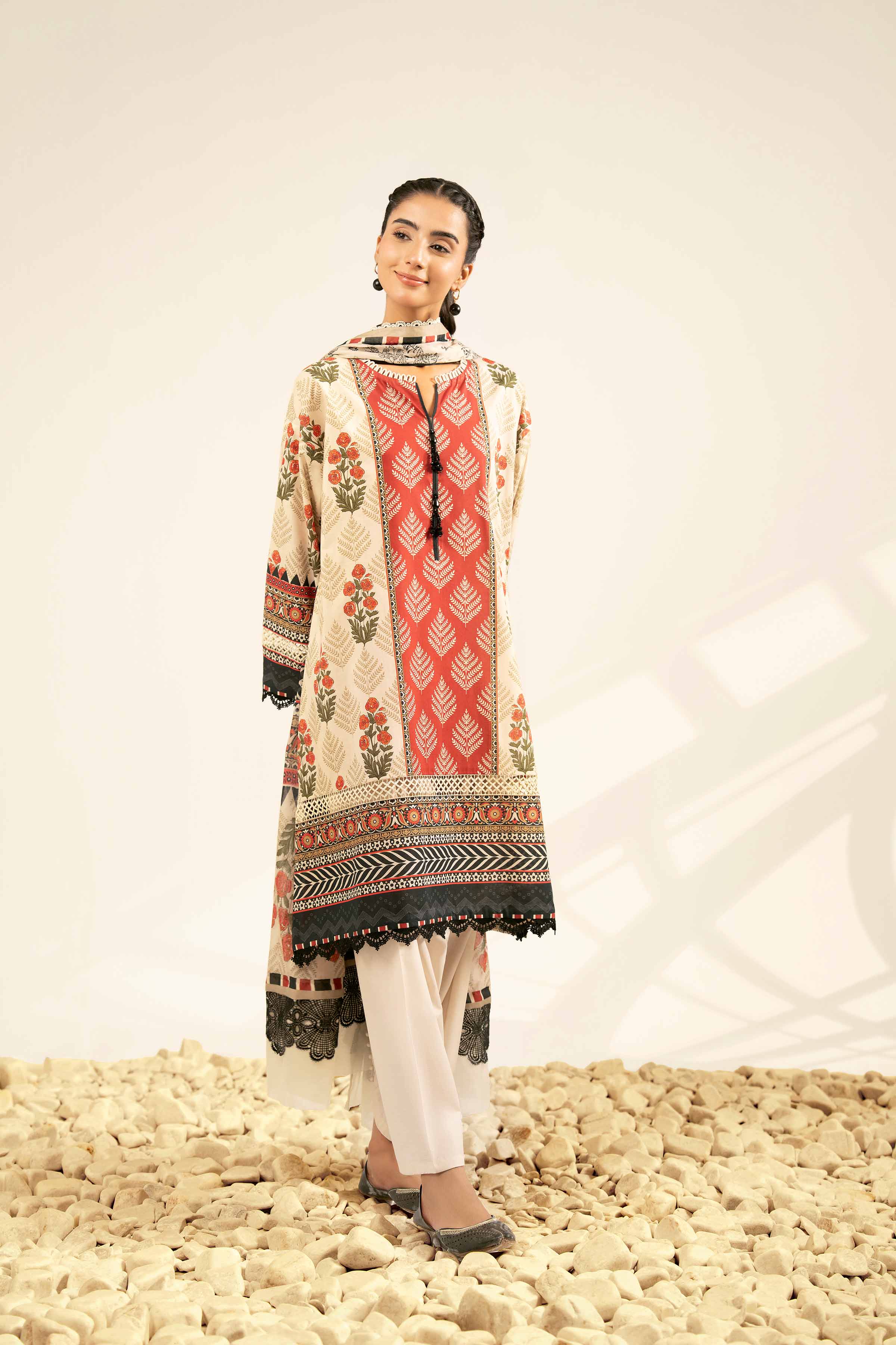 3 Piece - Digital Printed Suit - 42502092 for Women - Unstitched Collection | Nishat | Shop Online