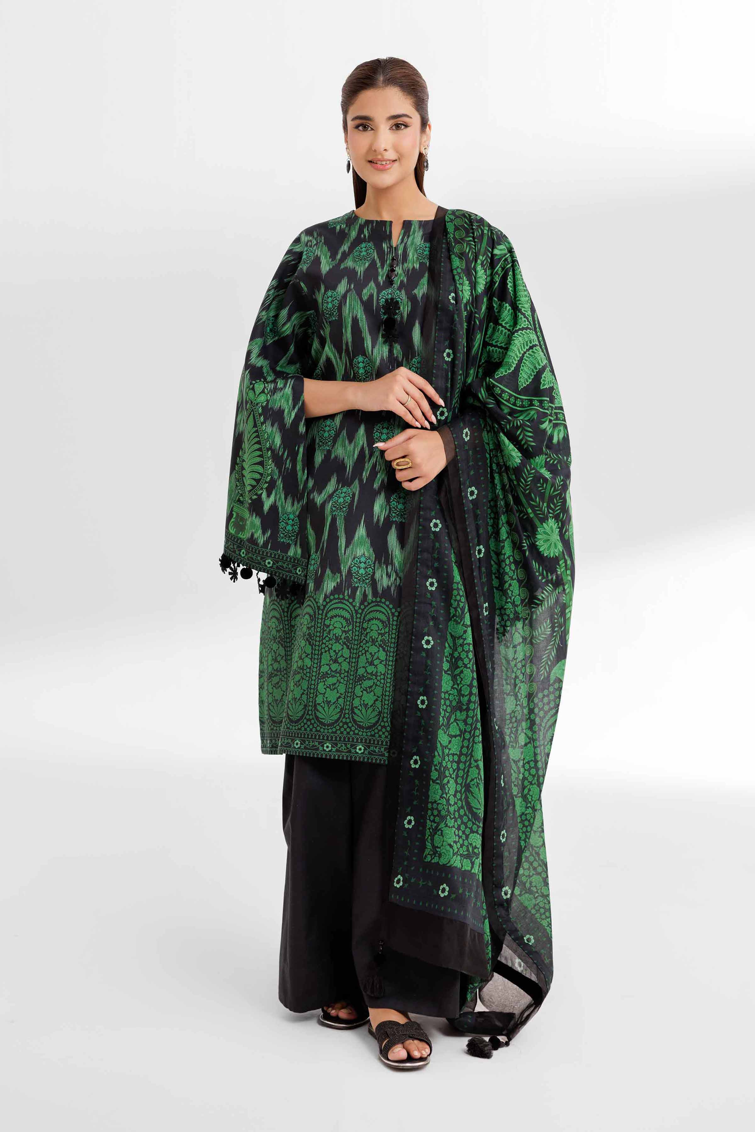 3 Piece - Digital Printed Suit - 42502094 for Women - Unstitched Collection | Nishat | Shop Online