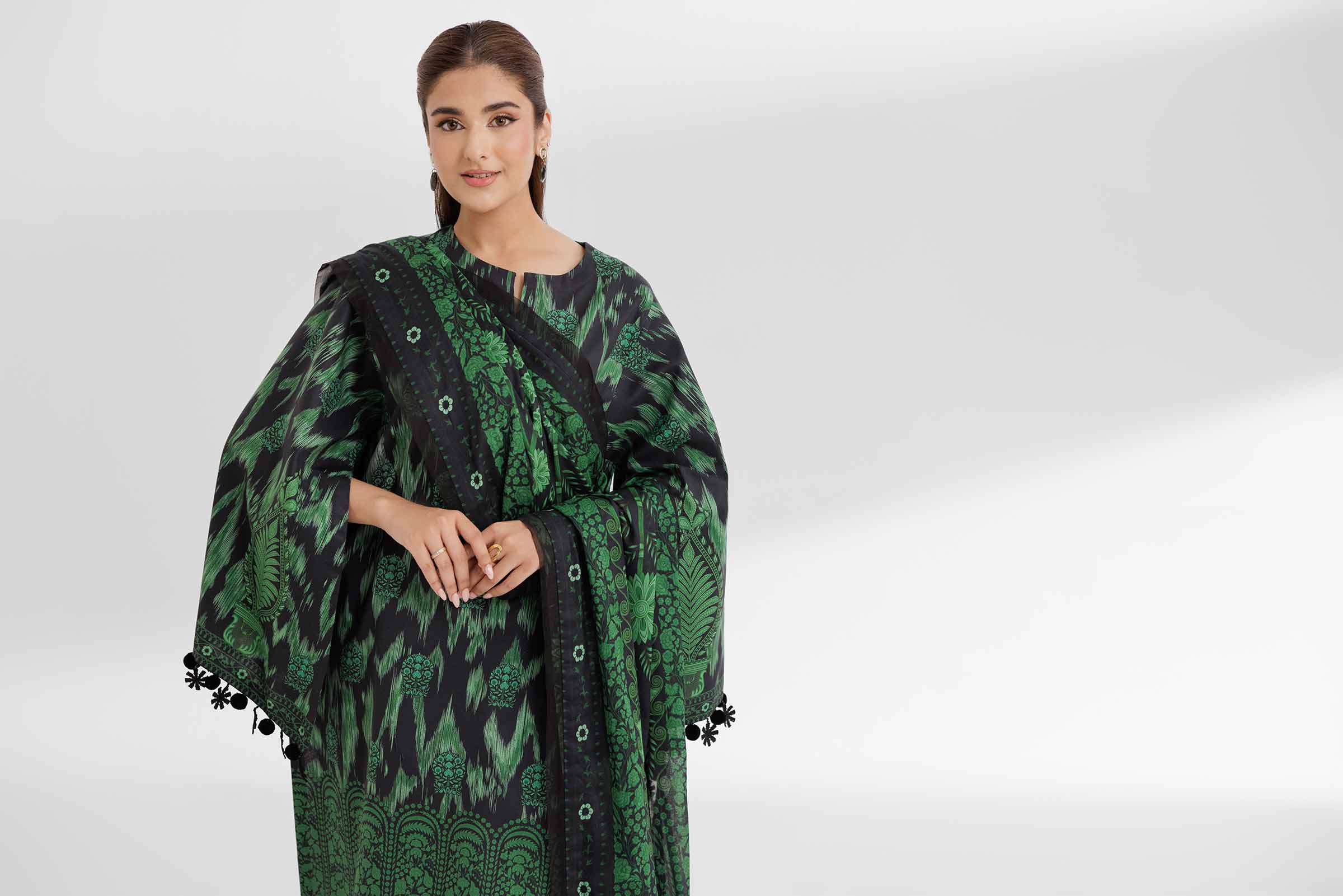 3 Piece - Digital Printed Suit - 42502094 for Women - Unstitched Collection | Nishat | Shop Online