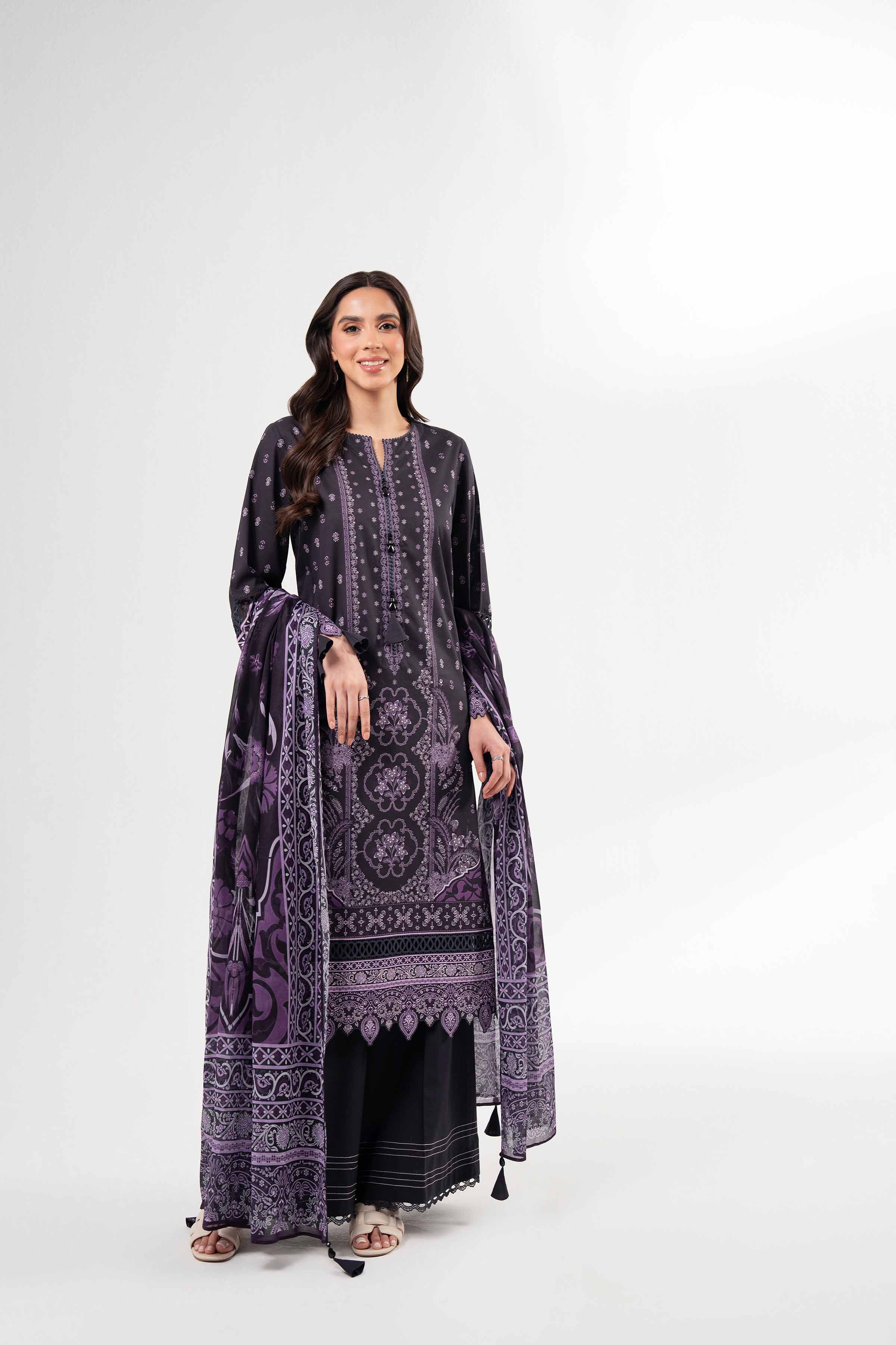 3 Piece - Digital Printed Suit - 42502095