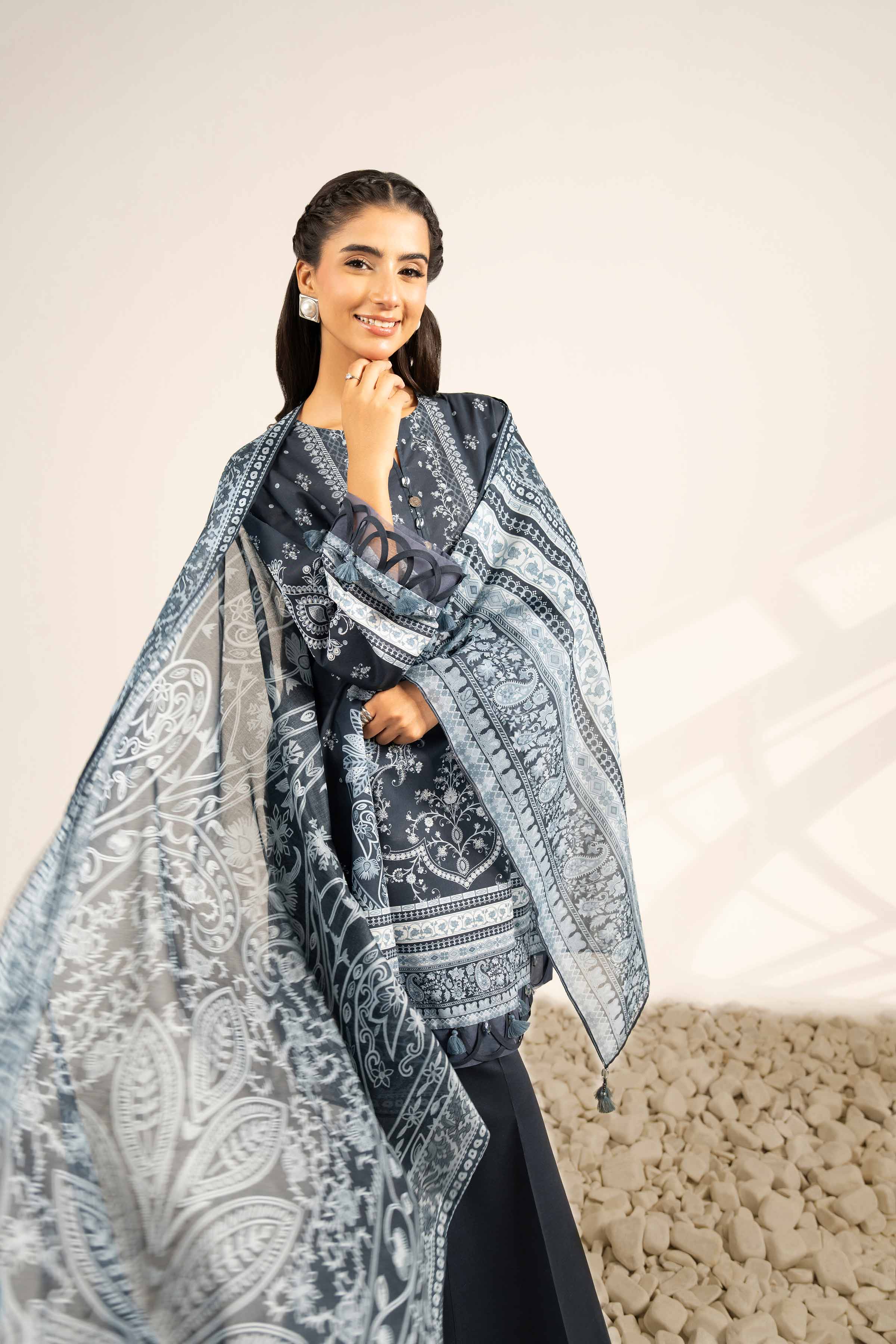 3 Piece - Digital Printed Suit - 42502097 for Women - Unstitched Collection | Nishat | Shop Online