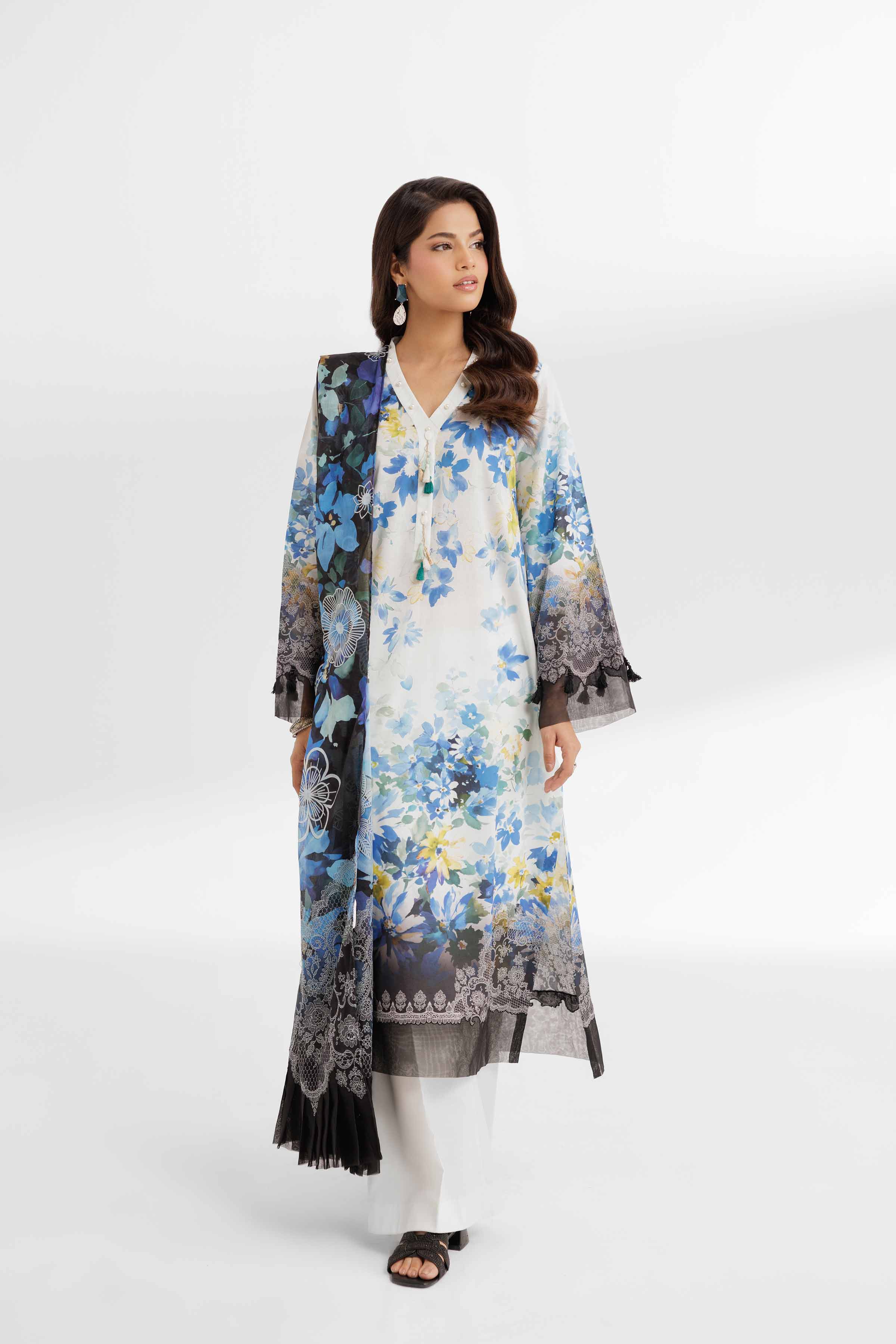 3 Piece - Digital Printed Suit - 42502098 for Women - Unstitched Collection | Nishat | Shop Online