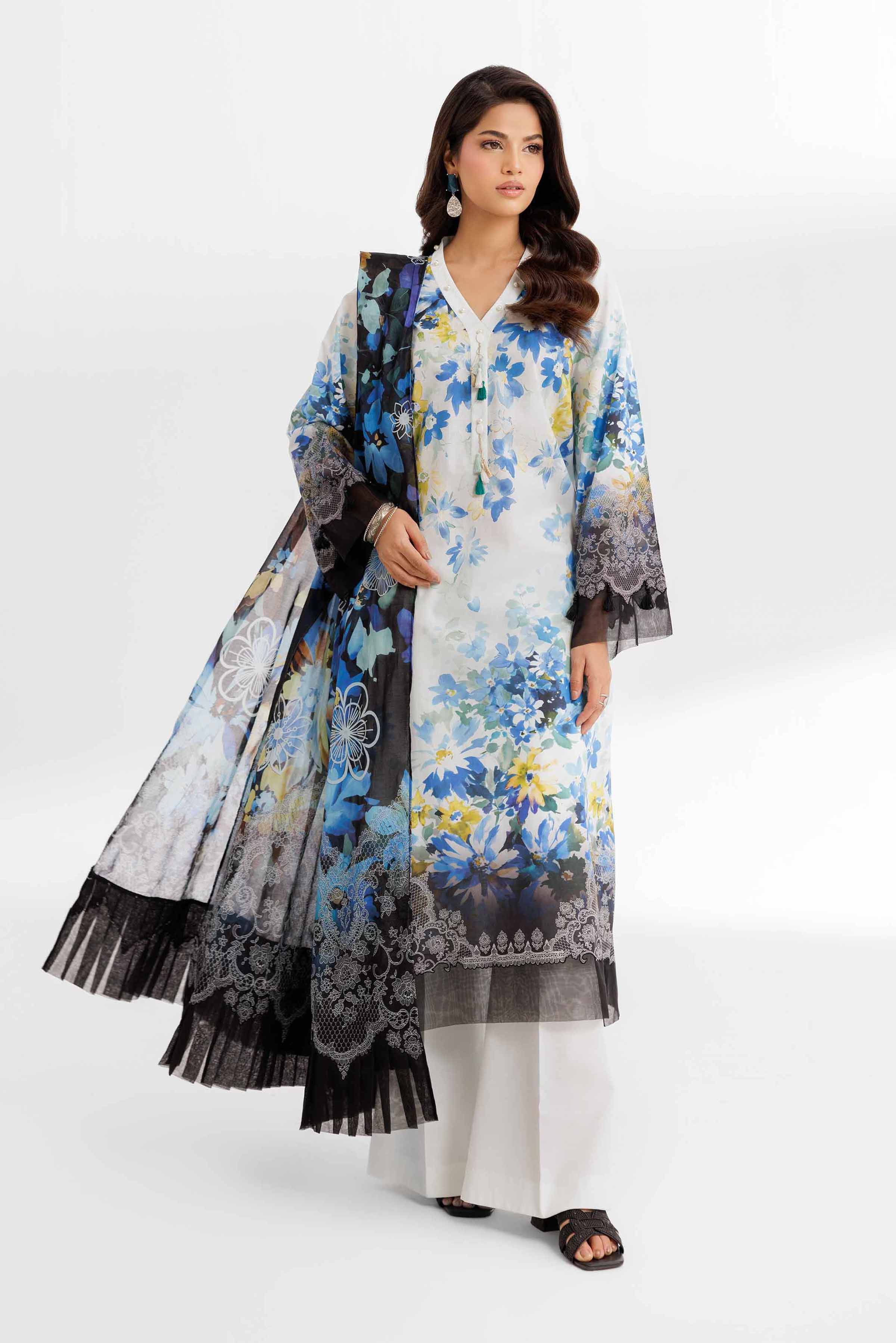 3 Piece - Digital Printed Suit - 42502098 for Women - Unstitched Collection | Nishat | Shop Online