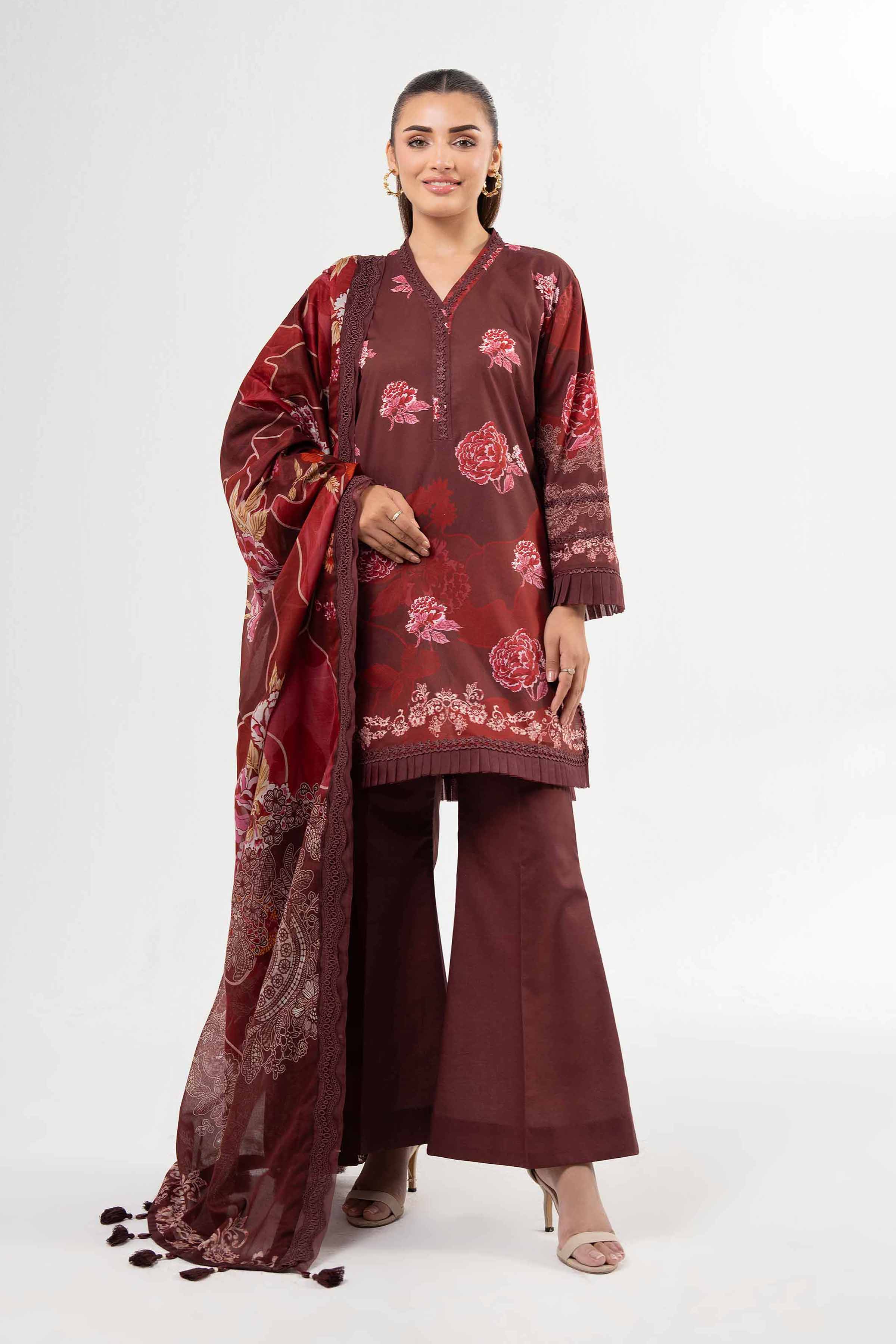 3 Piece - Digital Printed Suit - 42502099 for Women - Unstitched Collection | Nishat | Shop Online