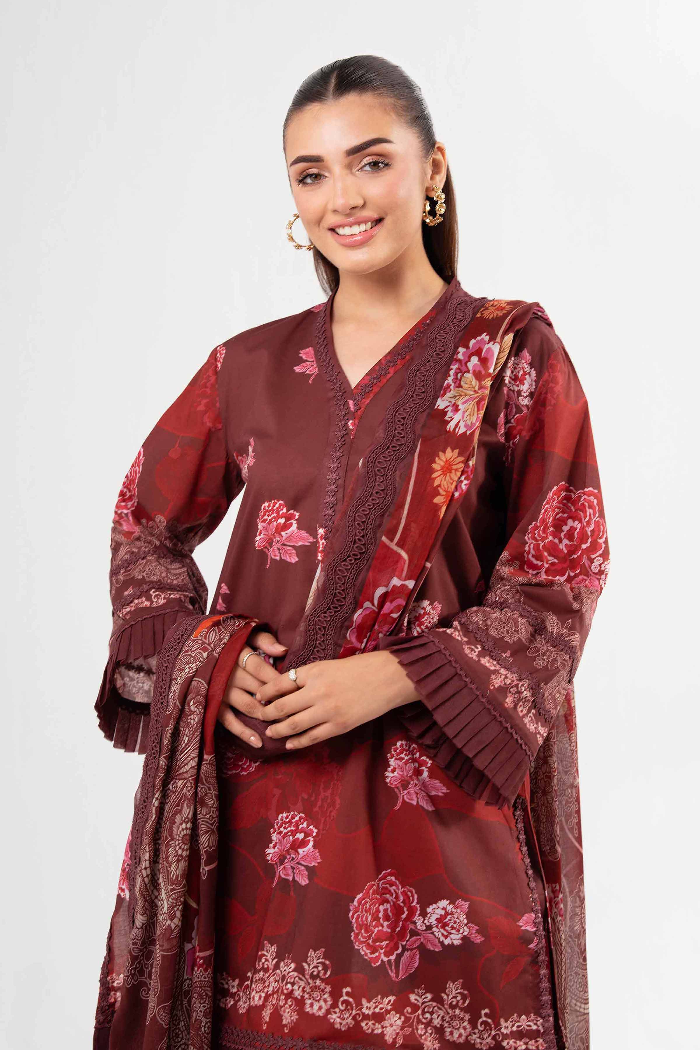 3 Piece - Digital Printed Suit - 42502099 for Women - Unstitched Collection | Nishat | Shop Online