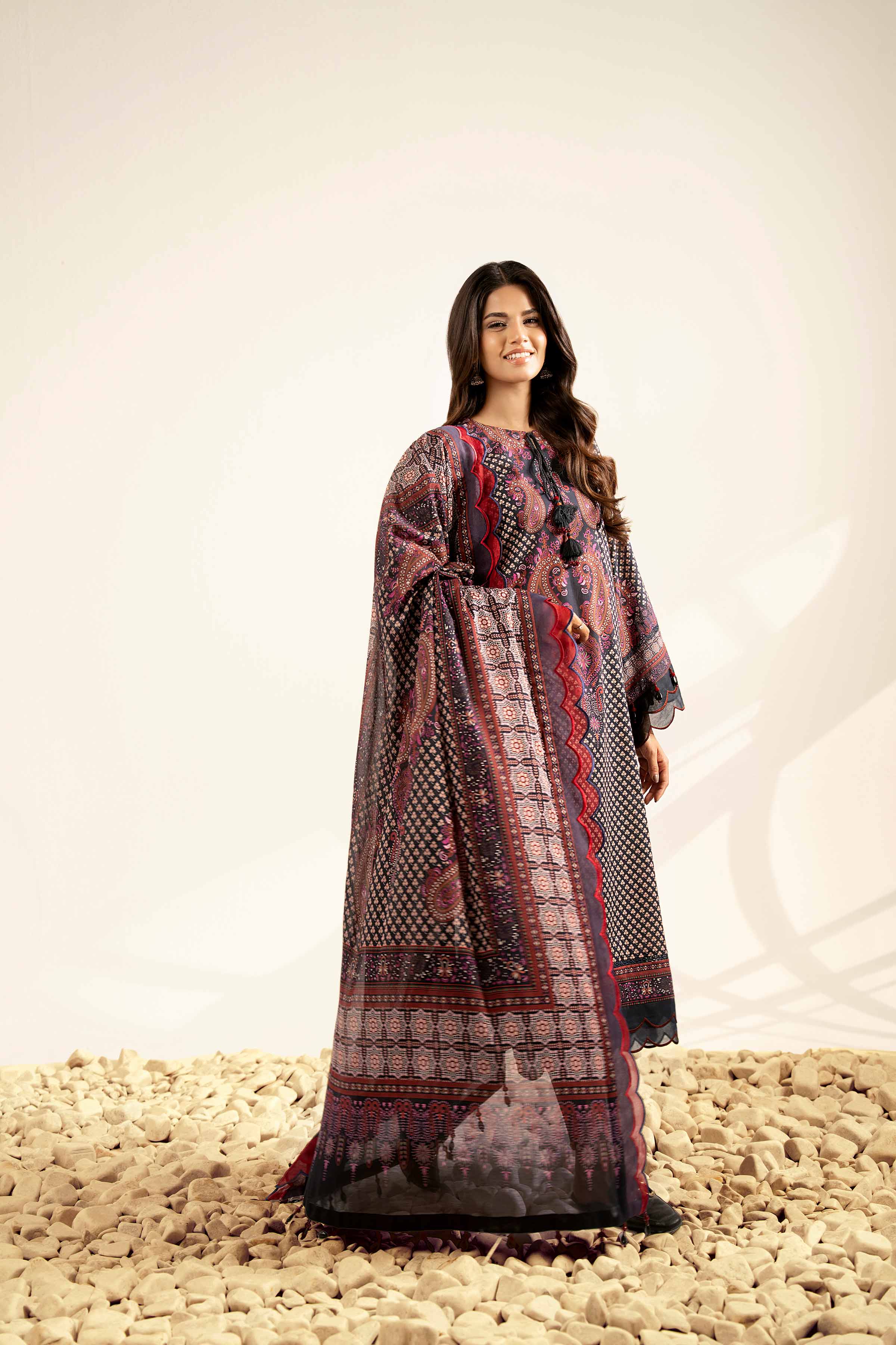 3 Piece - Digital Printed Suit - 42502100 for Women - Unstitched Collection | Nishat | Shop Online