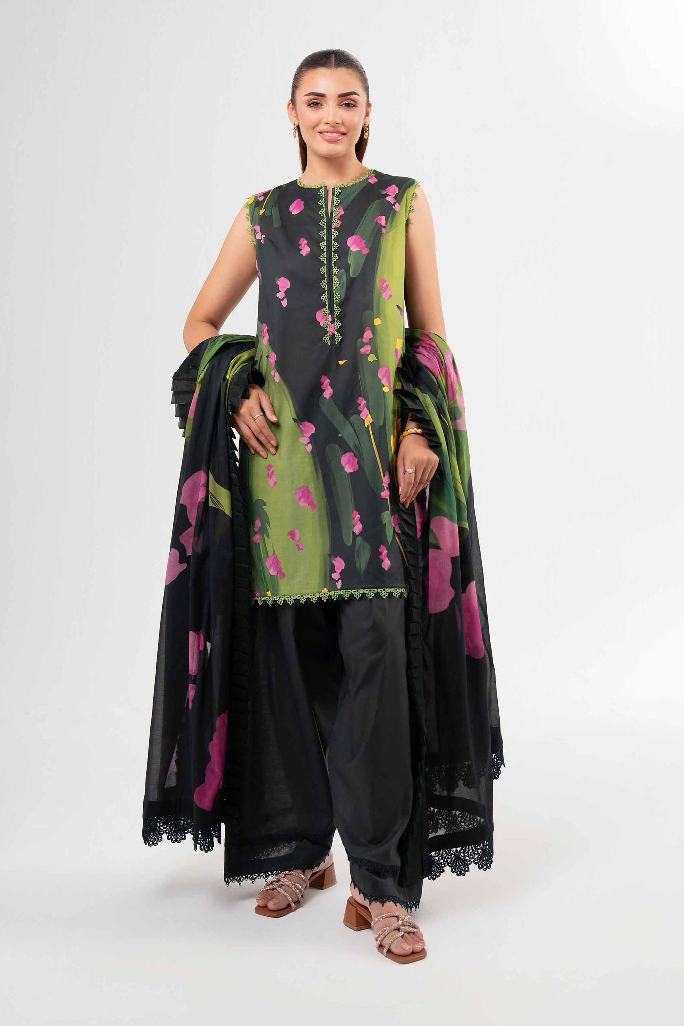 3 Piece - Digital Printed Suit - 42502101 for Women - Unstitched Collection | Nishat | Shop Online