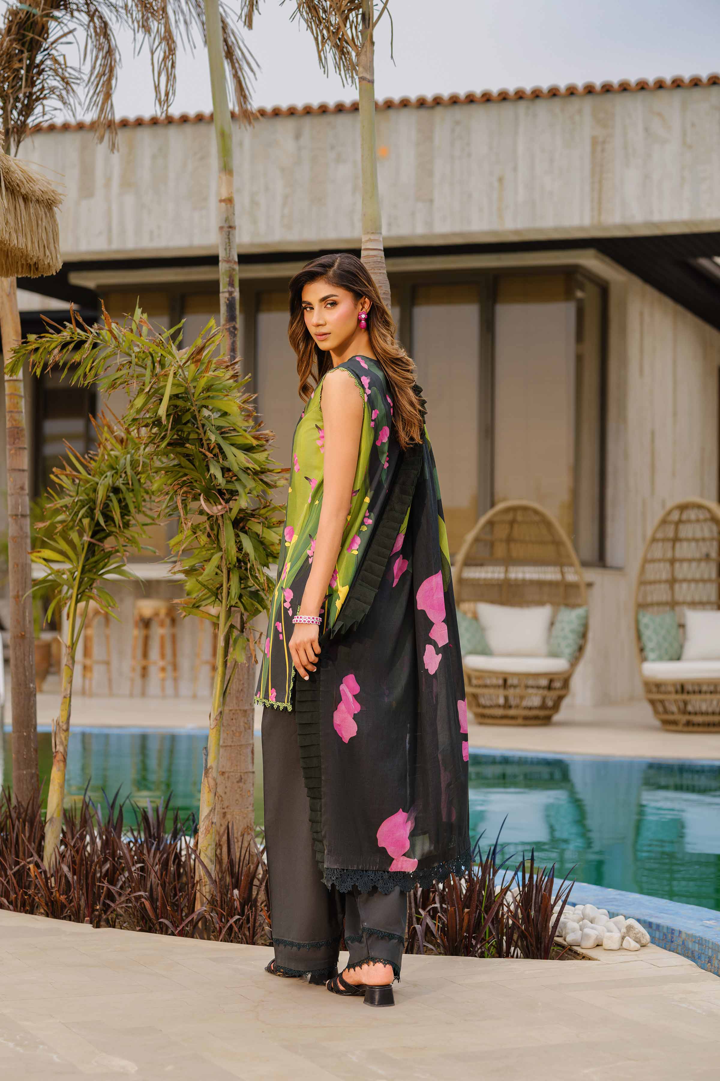3 Piece - Digital Printed Suit - 42502101