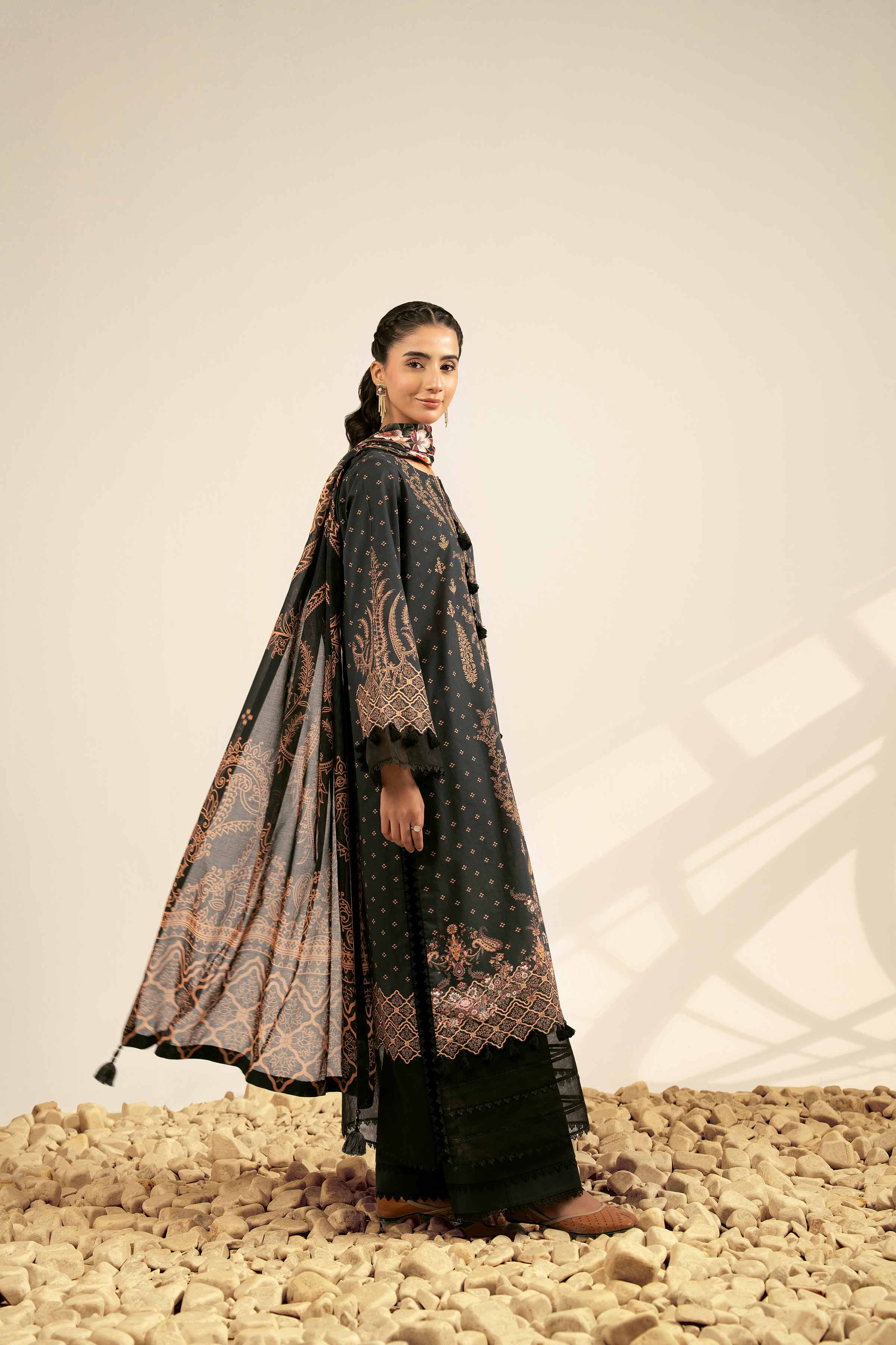 3 Piece - Digital Printed Suit - 42502102 for Women - Unstitched Collection | Nishat | Shop Online